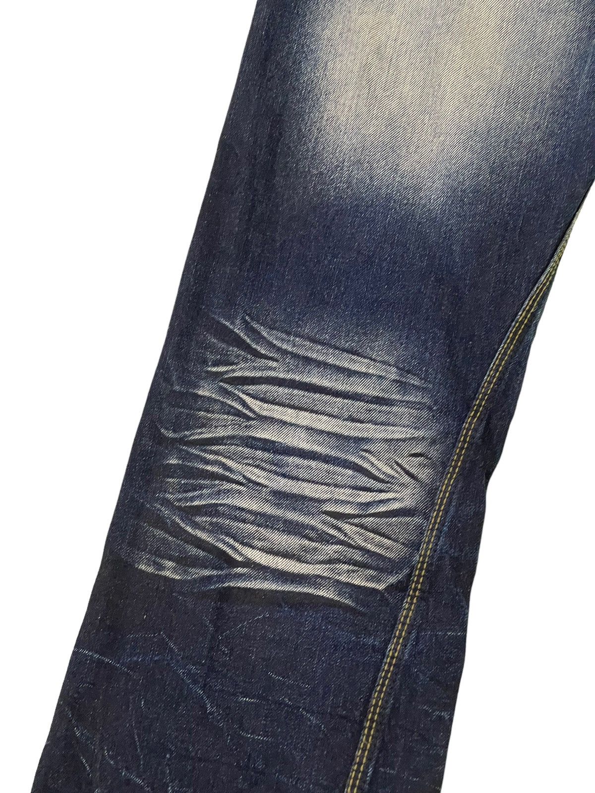 Japanese Brand Flare Jeans Nicole Club Distress Denim Acid Wash Stretch 6🟦 Size US 32 / EU 48 - 17 Thumbnail
