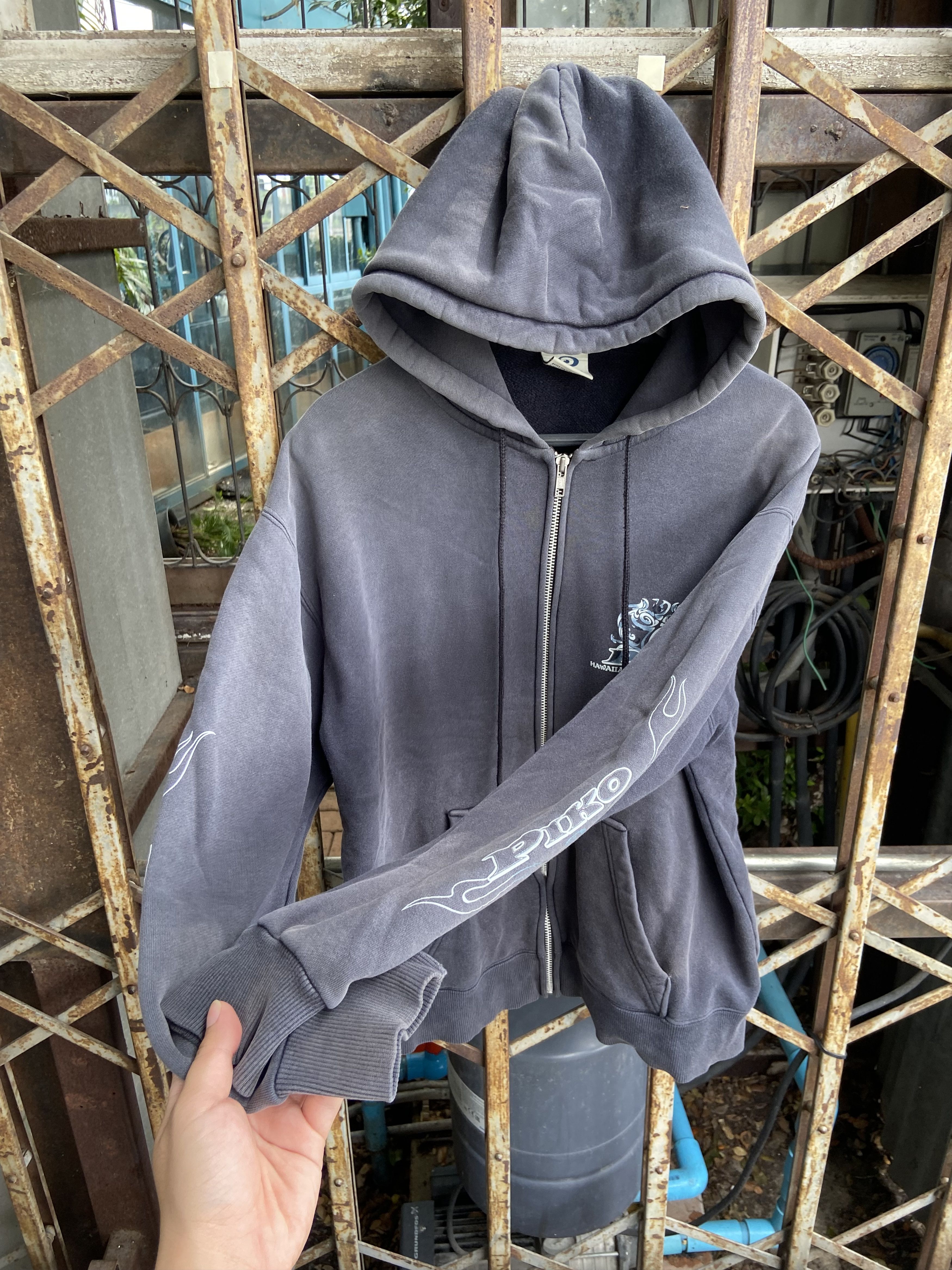 Japanese Brand FADED Vintage Piko Hawaiian Hoodie Big Logo❗️ Size US M / EU 48-50 / 2 - 14 Thumbnail