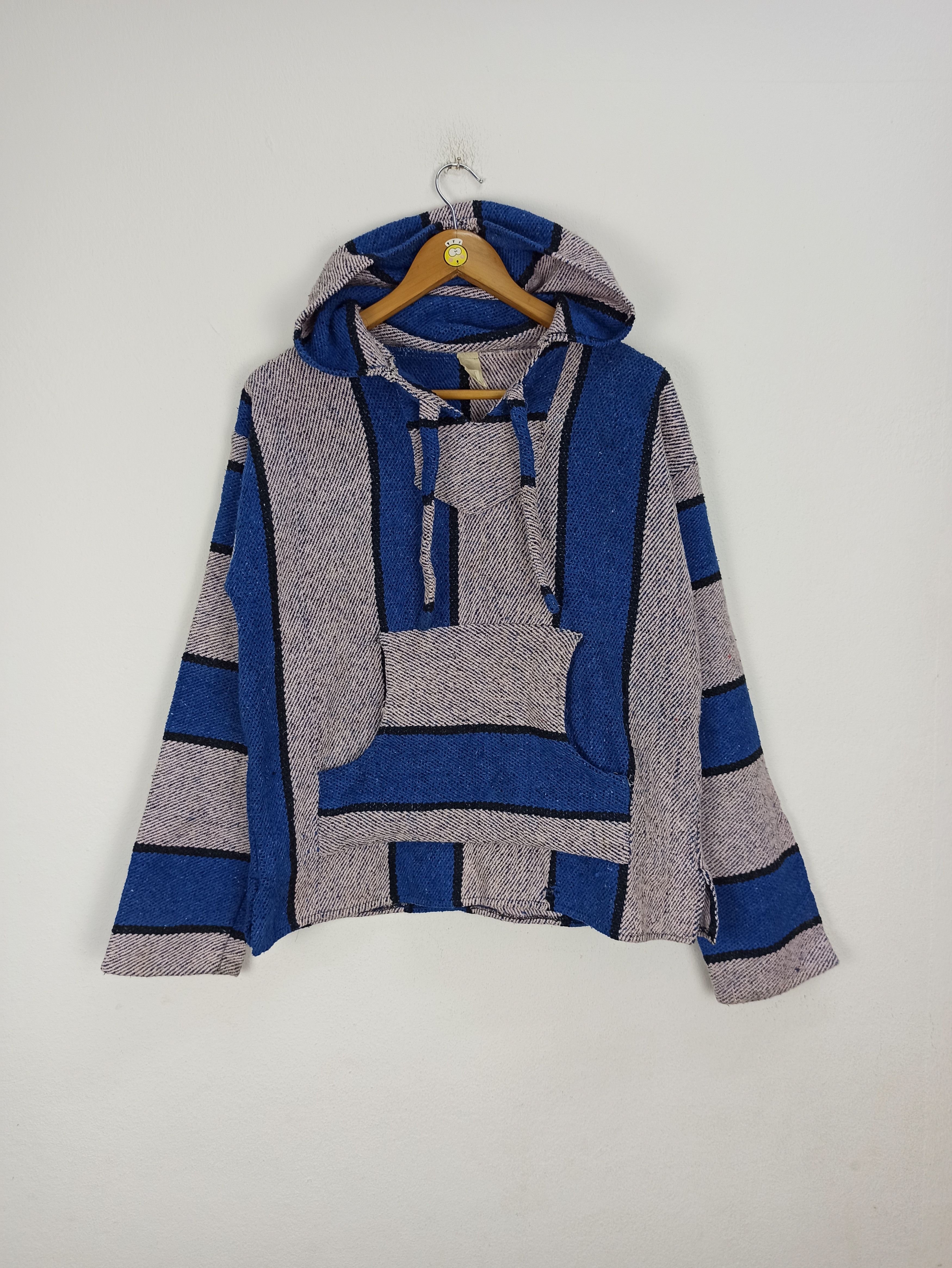 Handmade × Mexicana OG Mexican Made Hooded Baja Pullover Adam Levine Loungewear Size US L / EU 52-54 / 3 - 1 Thumbnail