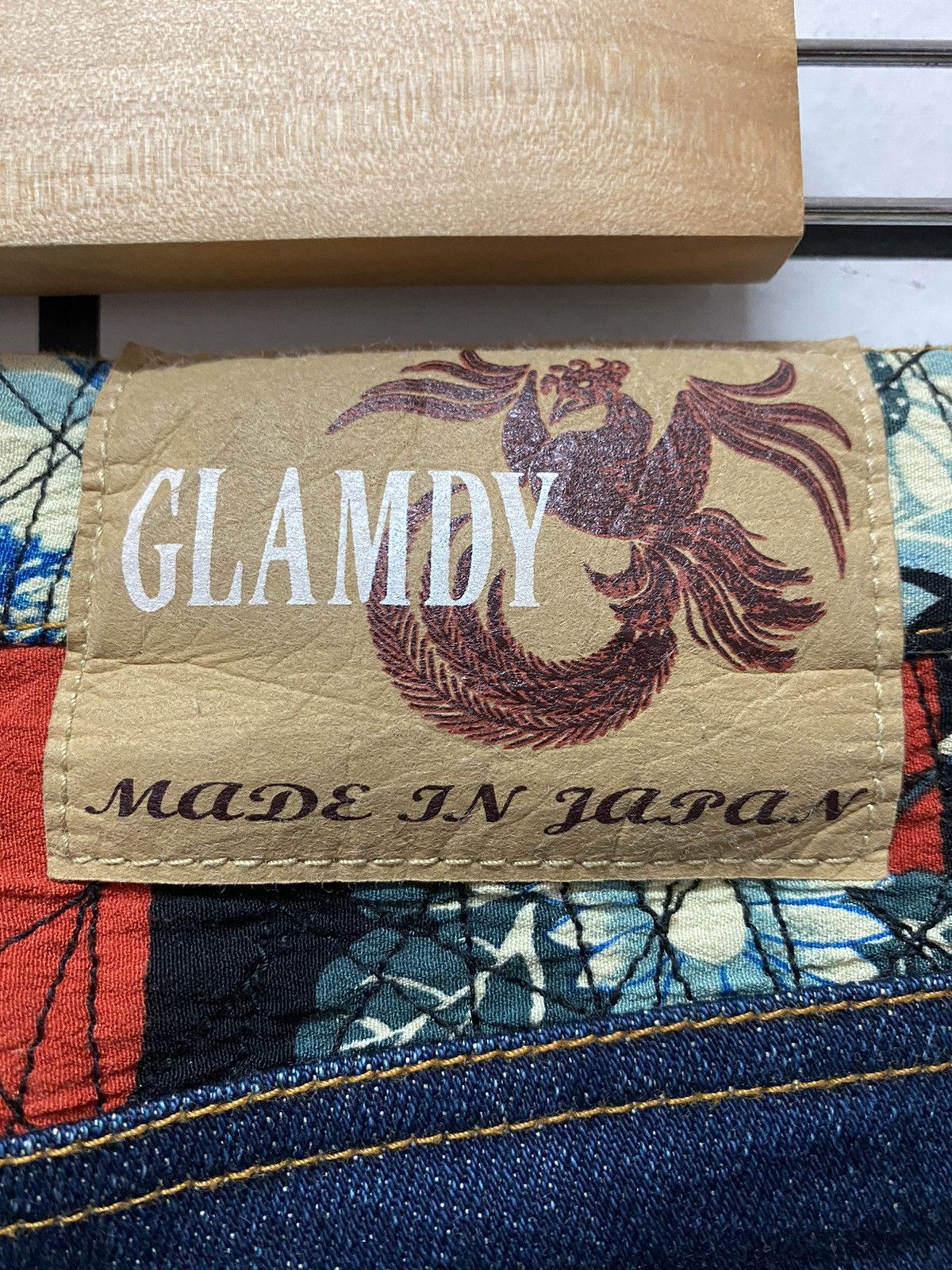 Designer × Japanese Brand Glamdy Made in japan Embroidery Art Flare Denim Pants Size US 28 / EU 44 - 18 Thumbnail
