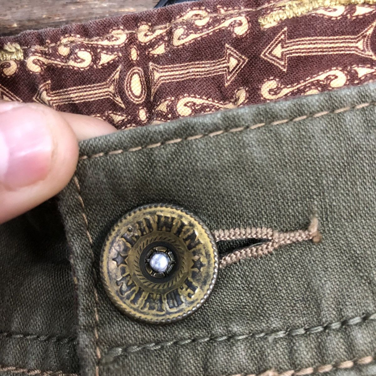 Edwin DL Edwin Green Multipocket Tactical Cargo Pants #3308 Size US 33 - 10 Thumbnail