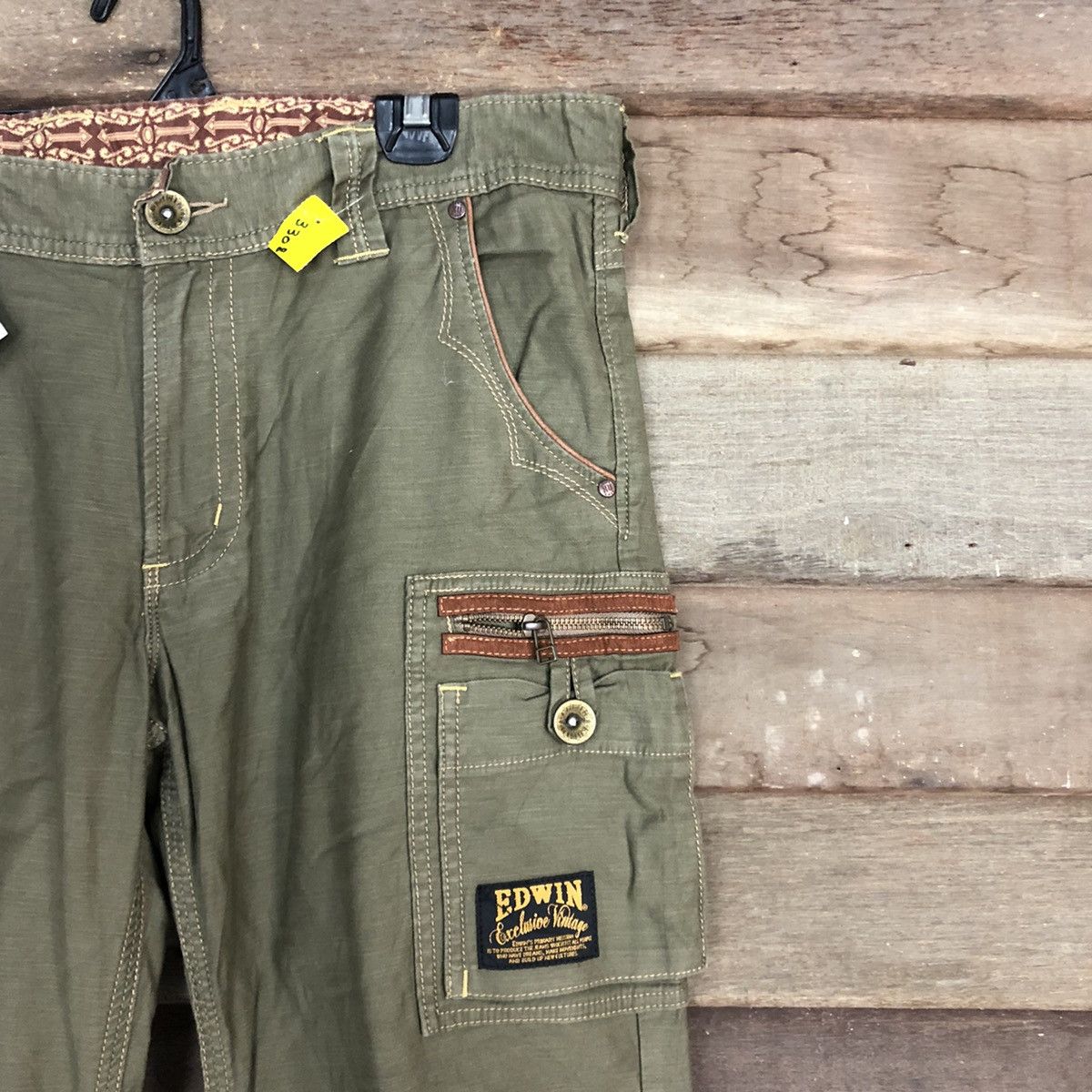 Edwin DL Edwin Green Multipocket Tactical Cargo Pants #3308 Size US 33 - 5 Thumbnail