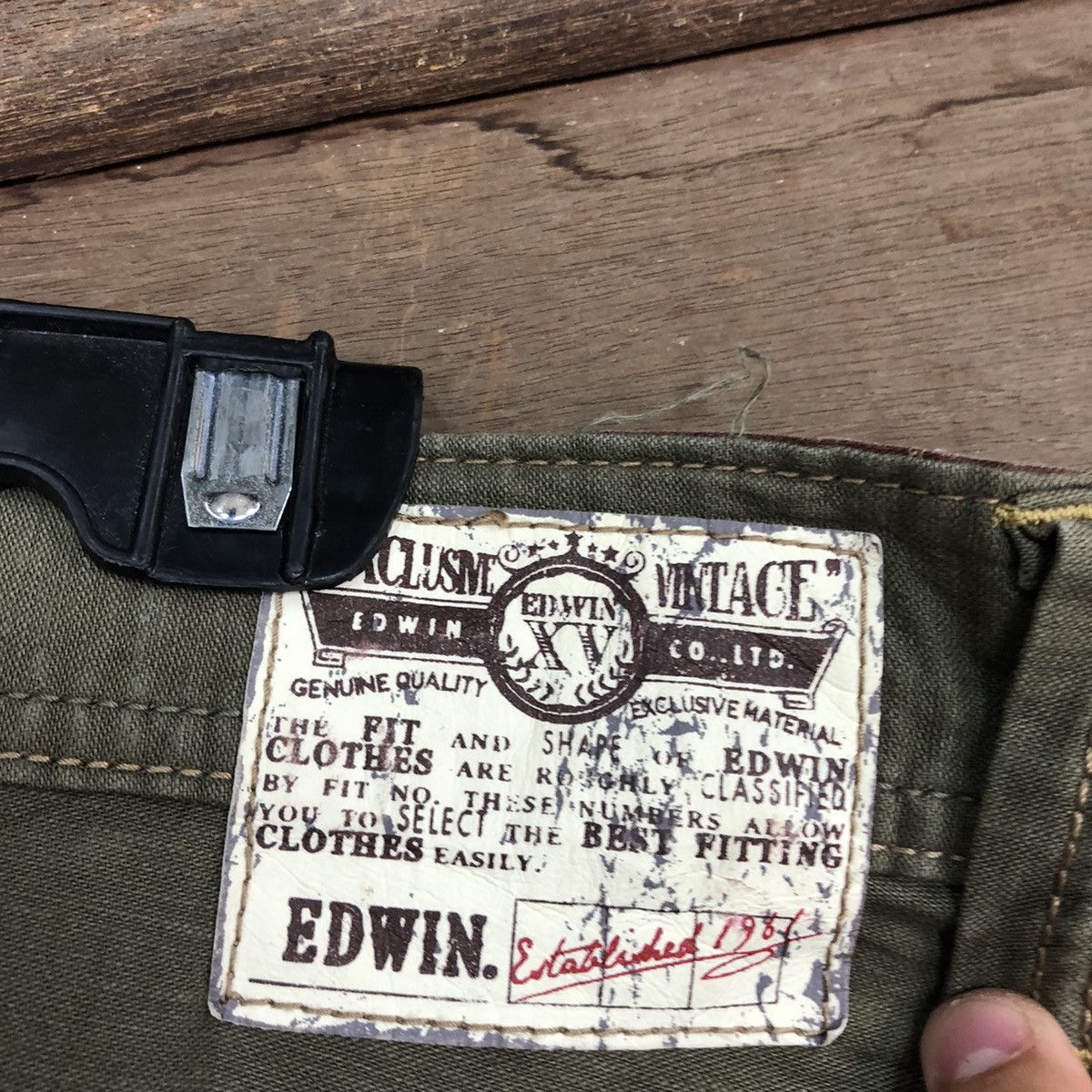 Edwin DL Edwin Green Multipocket Tactical Cargo Pants #3308 Size US 33 - 16 Thumbnail