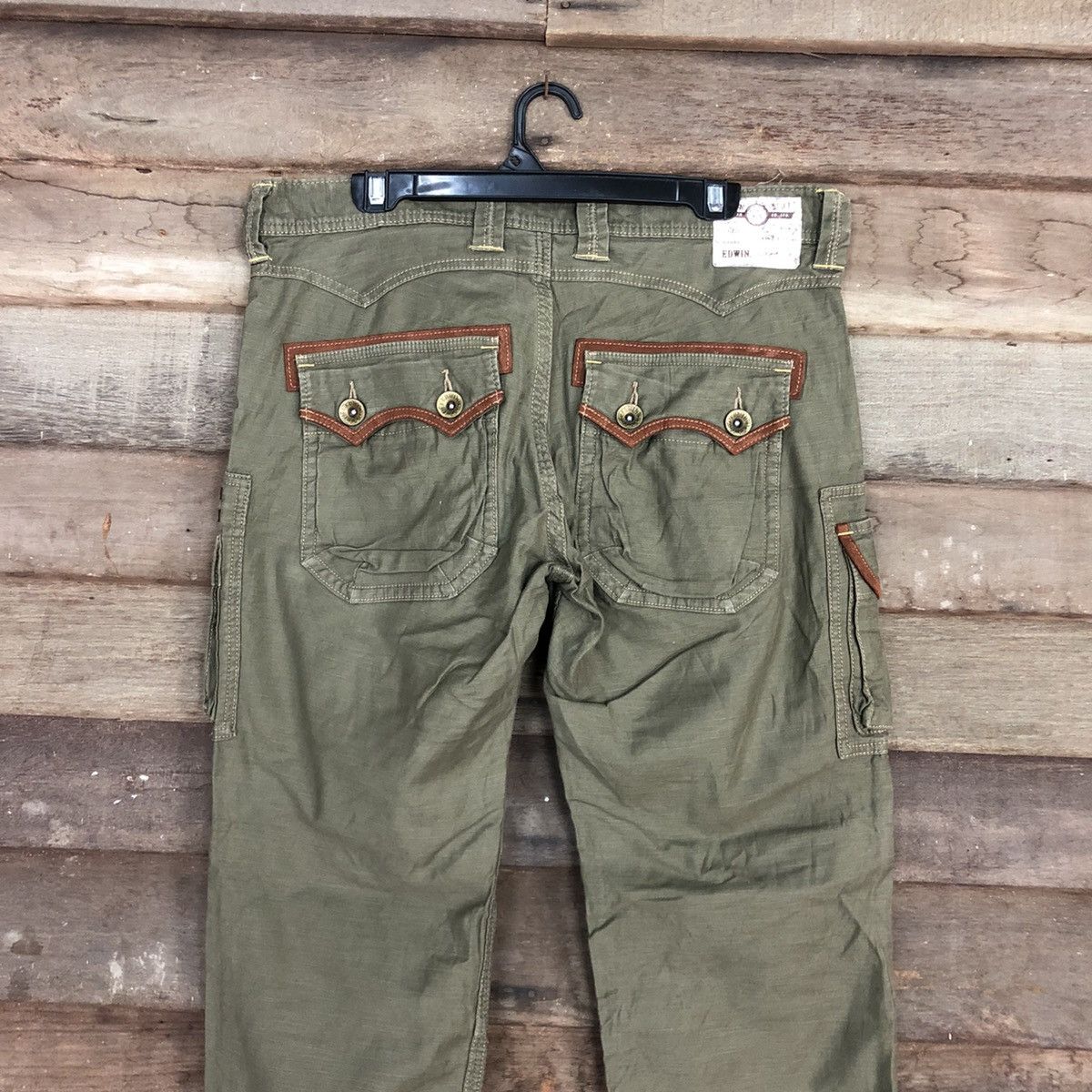 Edwin DL Edwin Green Multipocket Tactical Cargo Pants #3308 Size US 33 - 14 Thumbnail