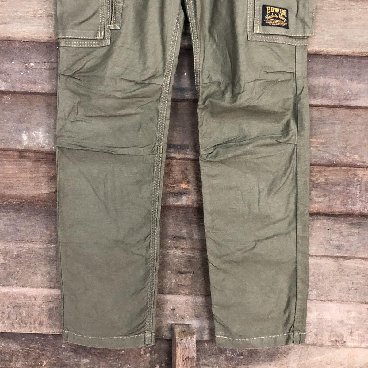 Edwin DL Edwin Green Multipocket Tactical Cargo Pants #3308 Size US 33 - 3 Thumbnail