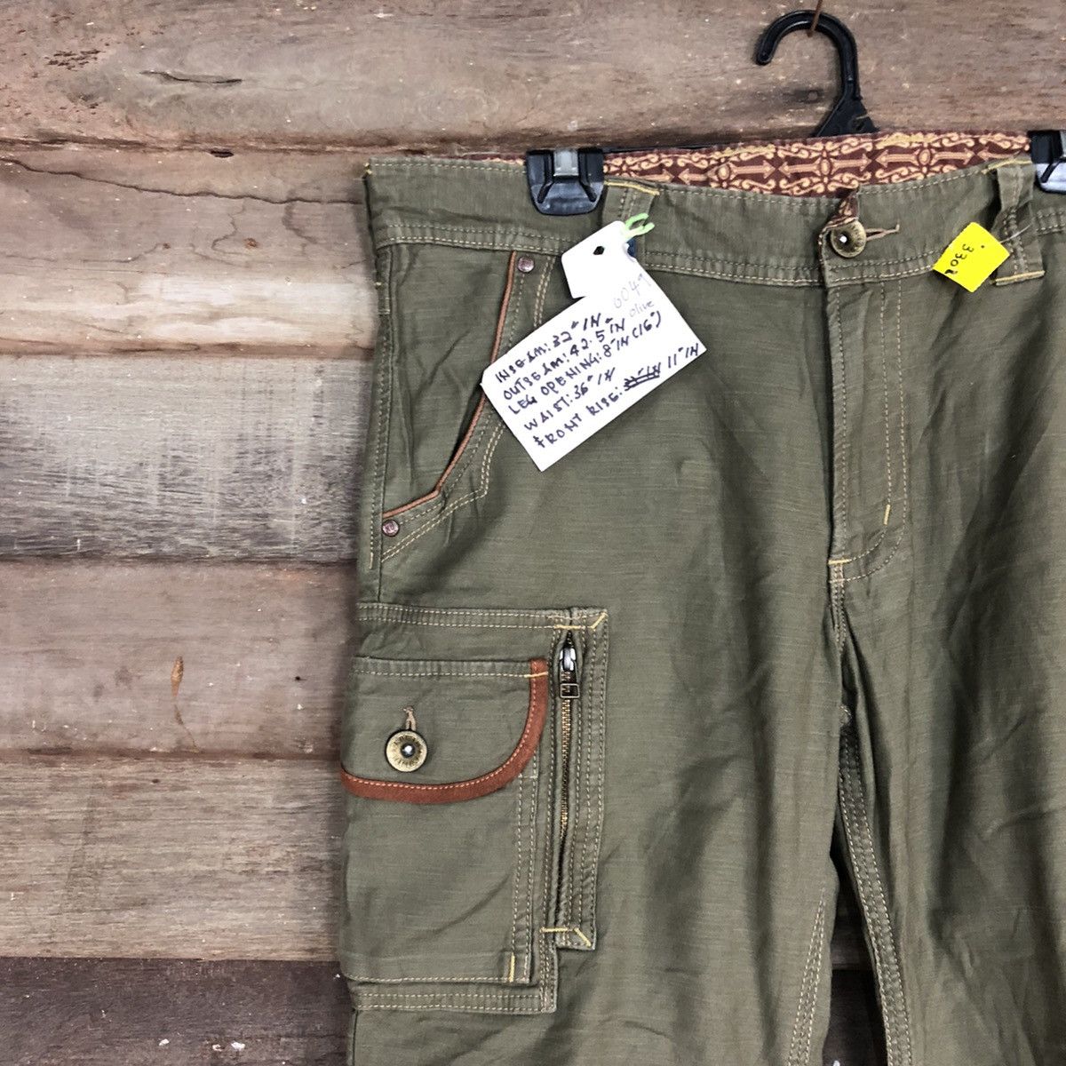 Edwin DL Edwin Green Multipocket Tactical Cargo Pants #3308 Size US 33 - 6 Thumbnail