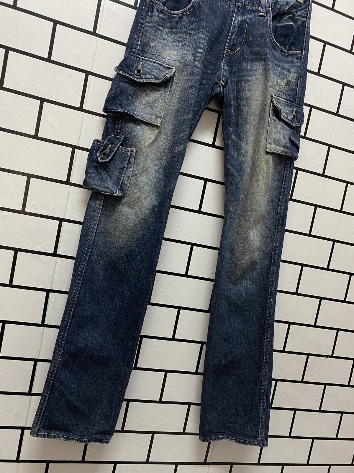 Johnbull × Vintage Vintage 90’s Johnbull Kojima Japan Cargo Multi Pocket Denim Size US 28 / EU 44 - 5 Thumbnail