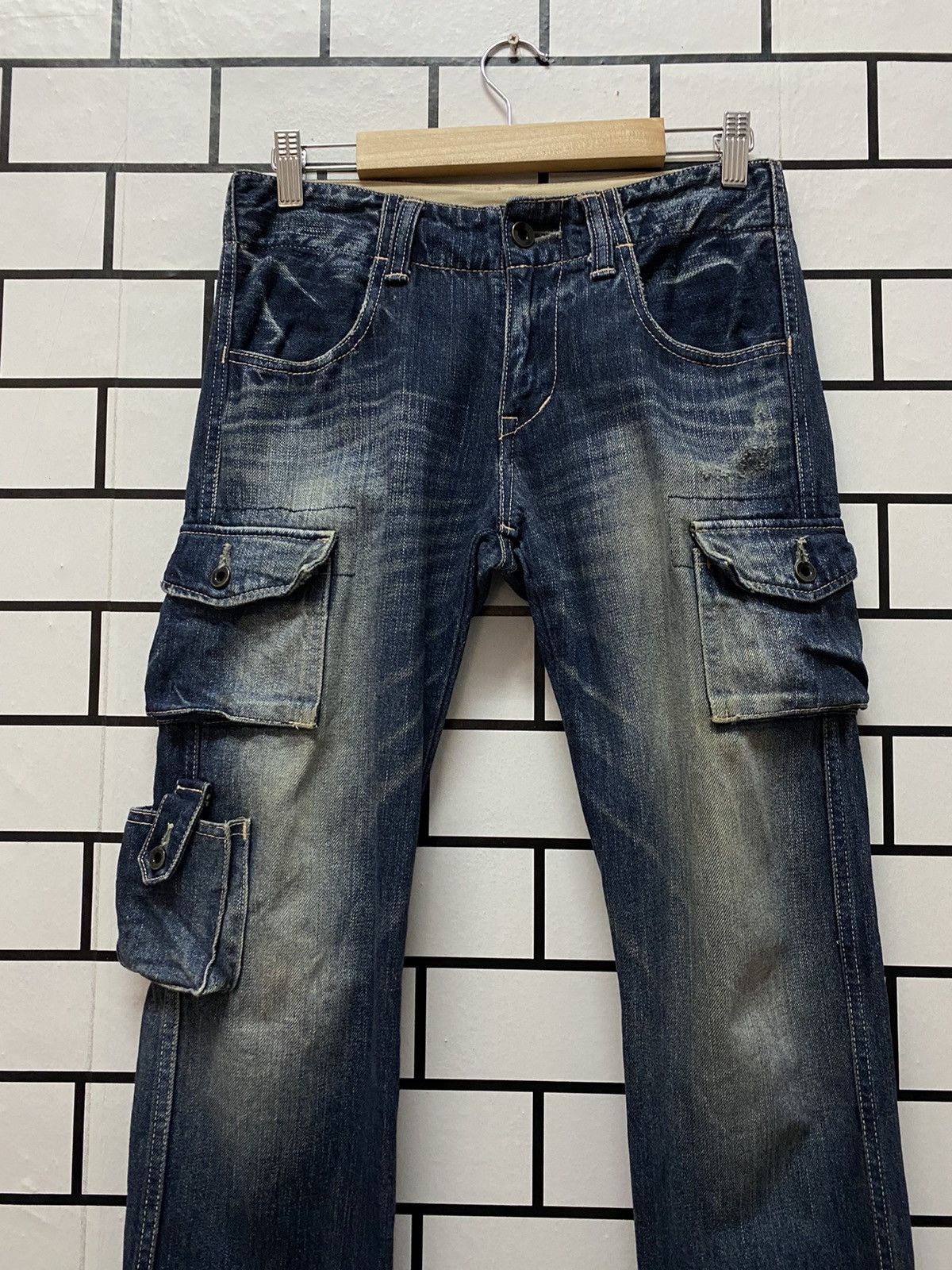 Johnbull × Vintage Vintage 90’s Johnbull Kojima Japan Cargo Multi Pocket Denim Size US 28 / EU 44 - 4 Thumbnail