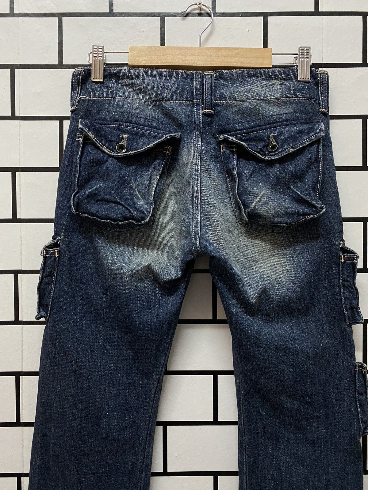Johnbull × Vintage Vintage 90’s Johnbull Kojima Japan Cargo Multi Pocket Denim Size US 28 / EU 44 - 10 Thumbnail