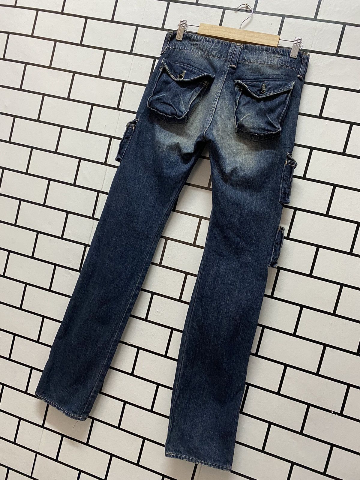 Johnbull × Vintage Vintage 90’s Johnbull Kojima Japan Cargo Multi Pocket Denim Size US 28 / EU 44 - 9 Thumbnail