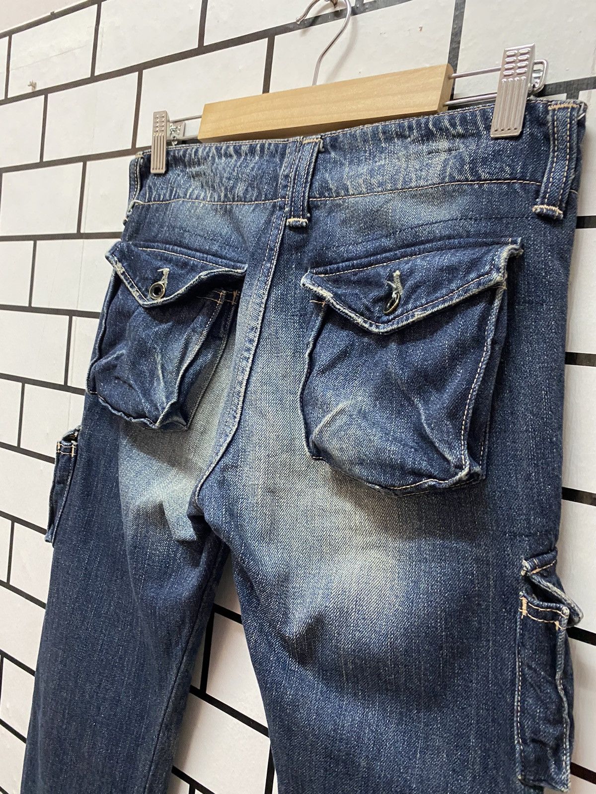 Johnbull × Vintage Vintage 90’s Johnbull Kojima Japan Cargo Multi Pocket Denim Size US 28 / EU 44 - 12 Thumbnail