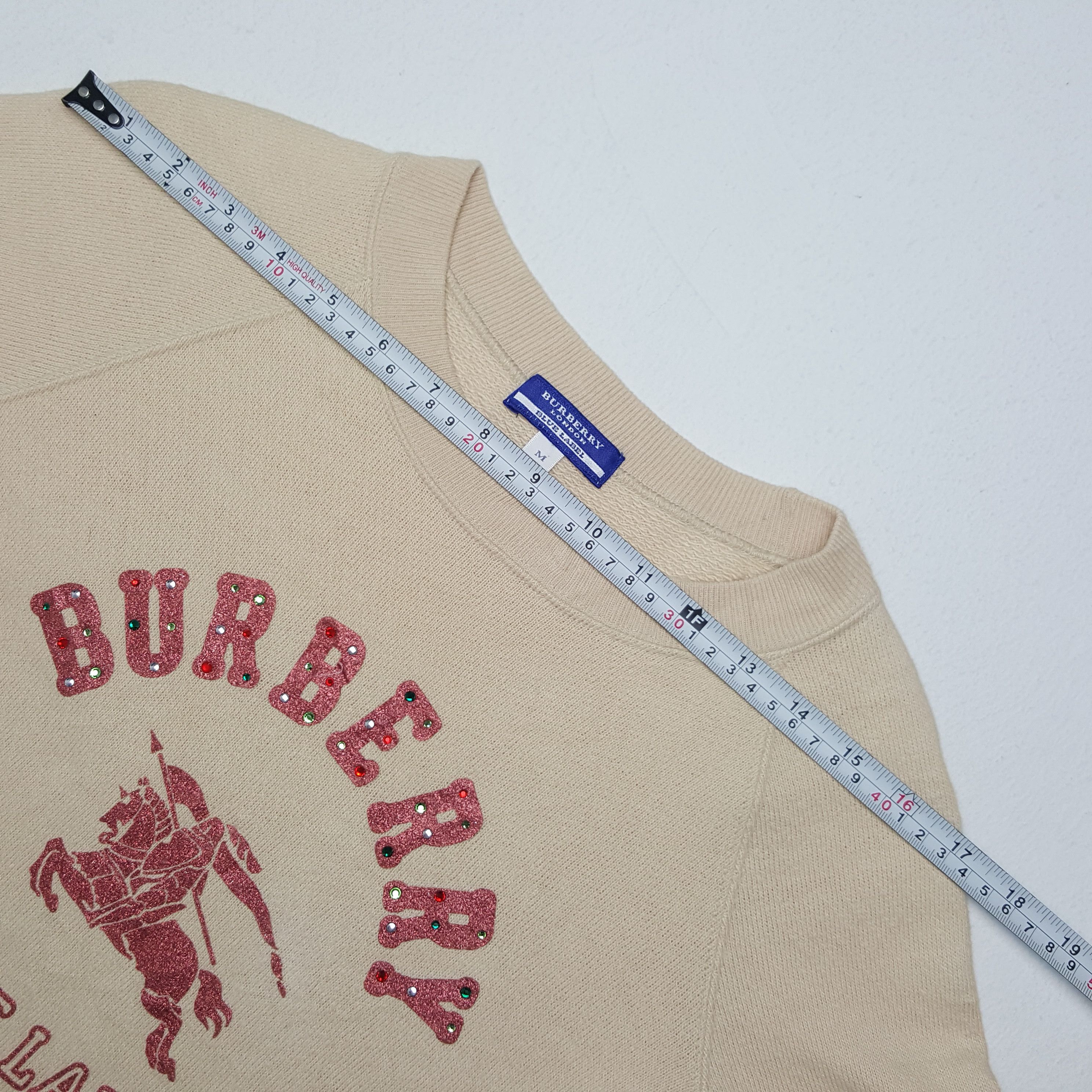 Burberry × Vintage Vintage Burberry Blue Label Diamond Shirt Size M / US 6-8 / IT 42-44 - 5 Thumbnail