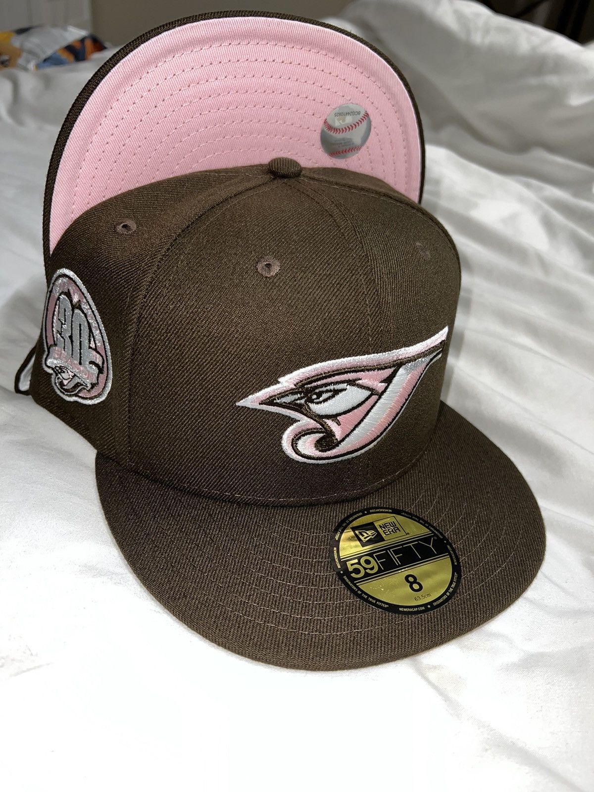 New Era Exclusive Toronto Blue Jays Fitted Brown Pink Bottom Size 8 Size ONE SIZE - 4 Thumbnail