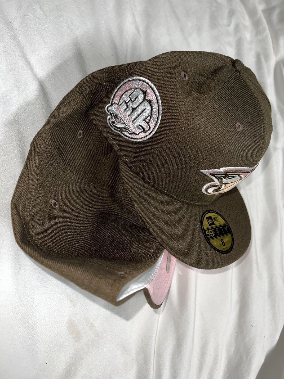 New Era Exclusive Toronto Blue Jays Fitted Brown Pink Bottom Size 8 Size ONE SIZE - 2 Thumbnail