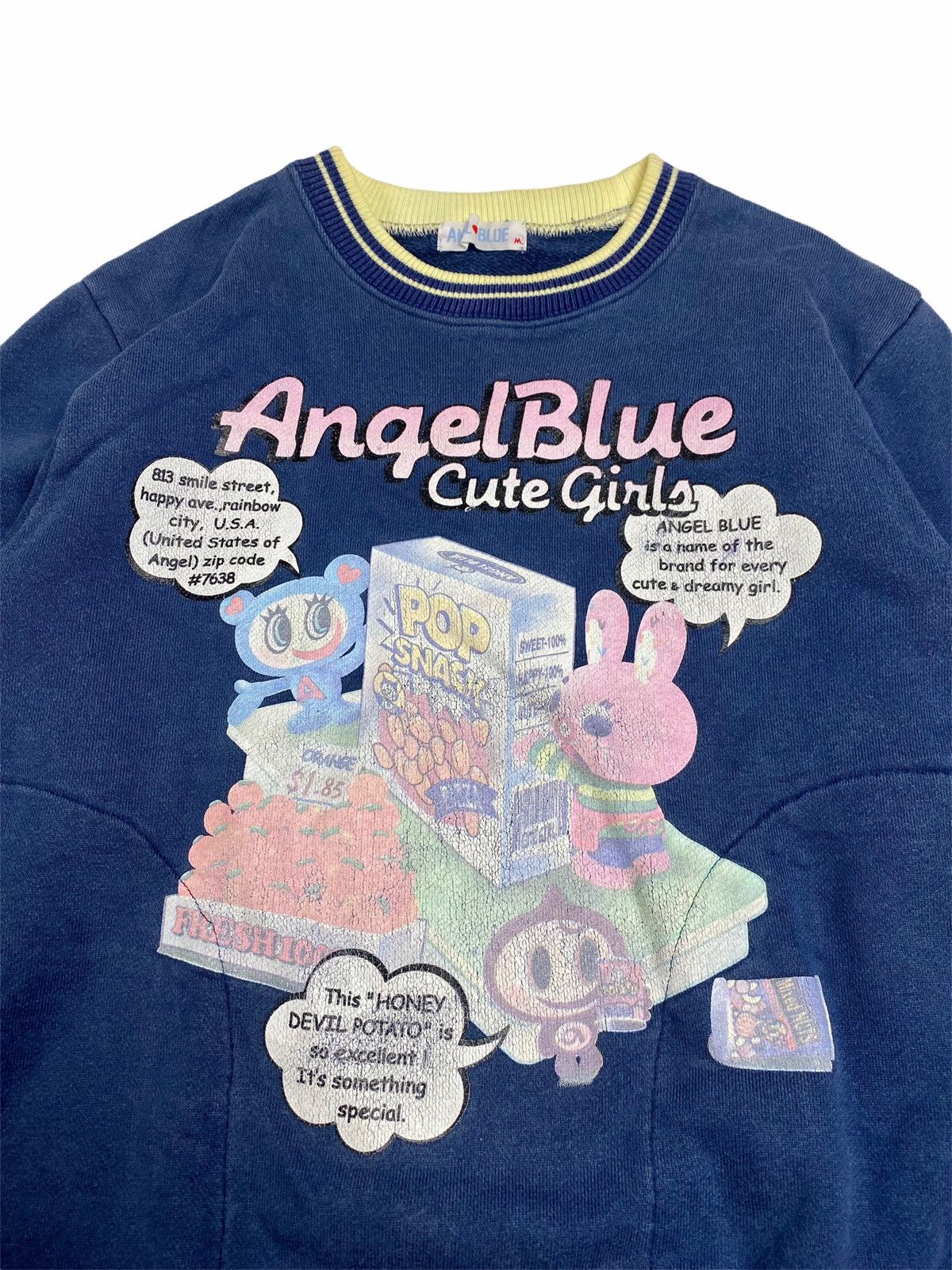 Hysteric Glamour ☠️NEEDGONE☠️90s Angel Blue Mascot Cereal Heavyweight CN Size US M / EU 48-50 / 2 - 3 Thumbnail