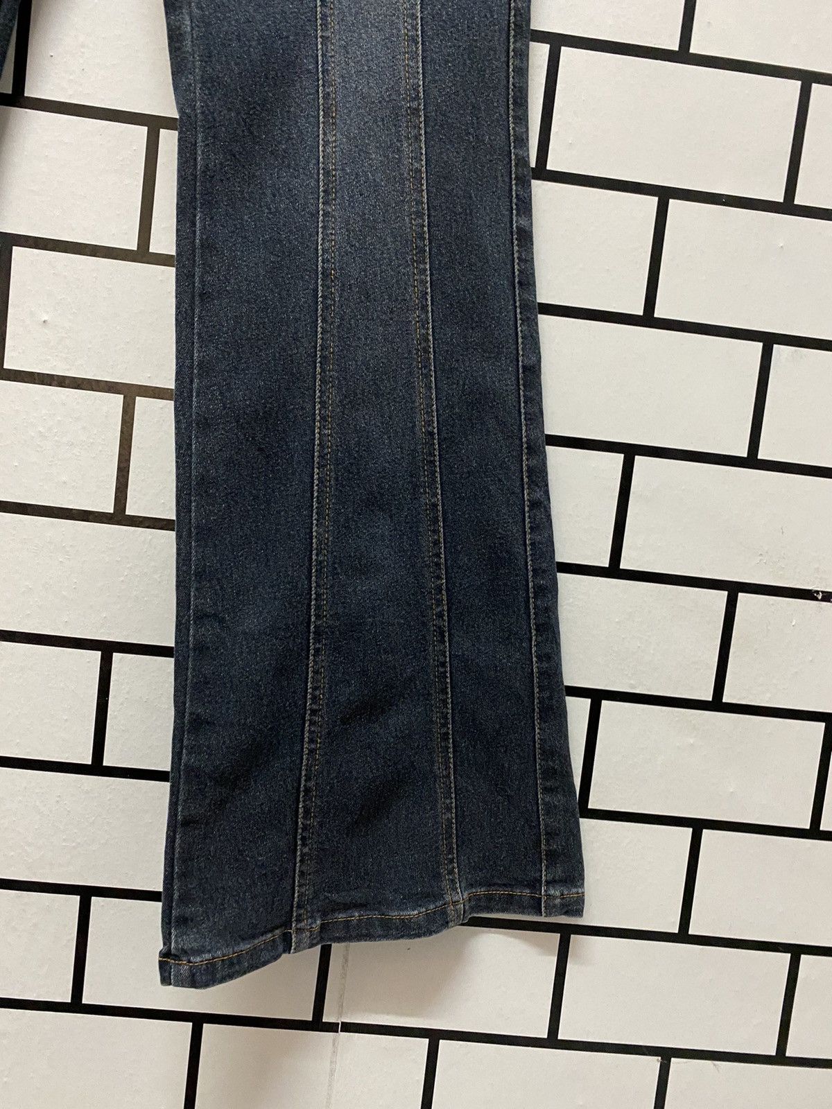 Designer × Japanese Brand Japan Brand Full Heart Recontructed Flared Denim Pants Size US 29 - 7 Thumbnail