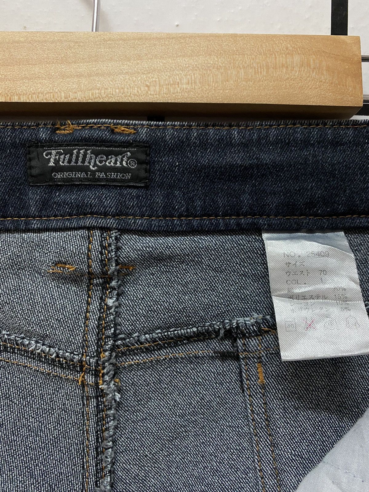 Designer × Japanese Brand Japan Brand Full Heart Recontructed Flared Denim Pants Size US 29 - 13 Thumbnail