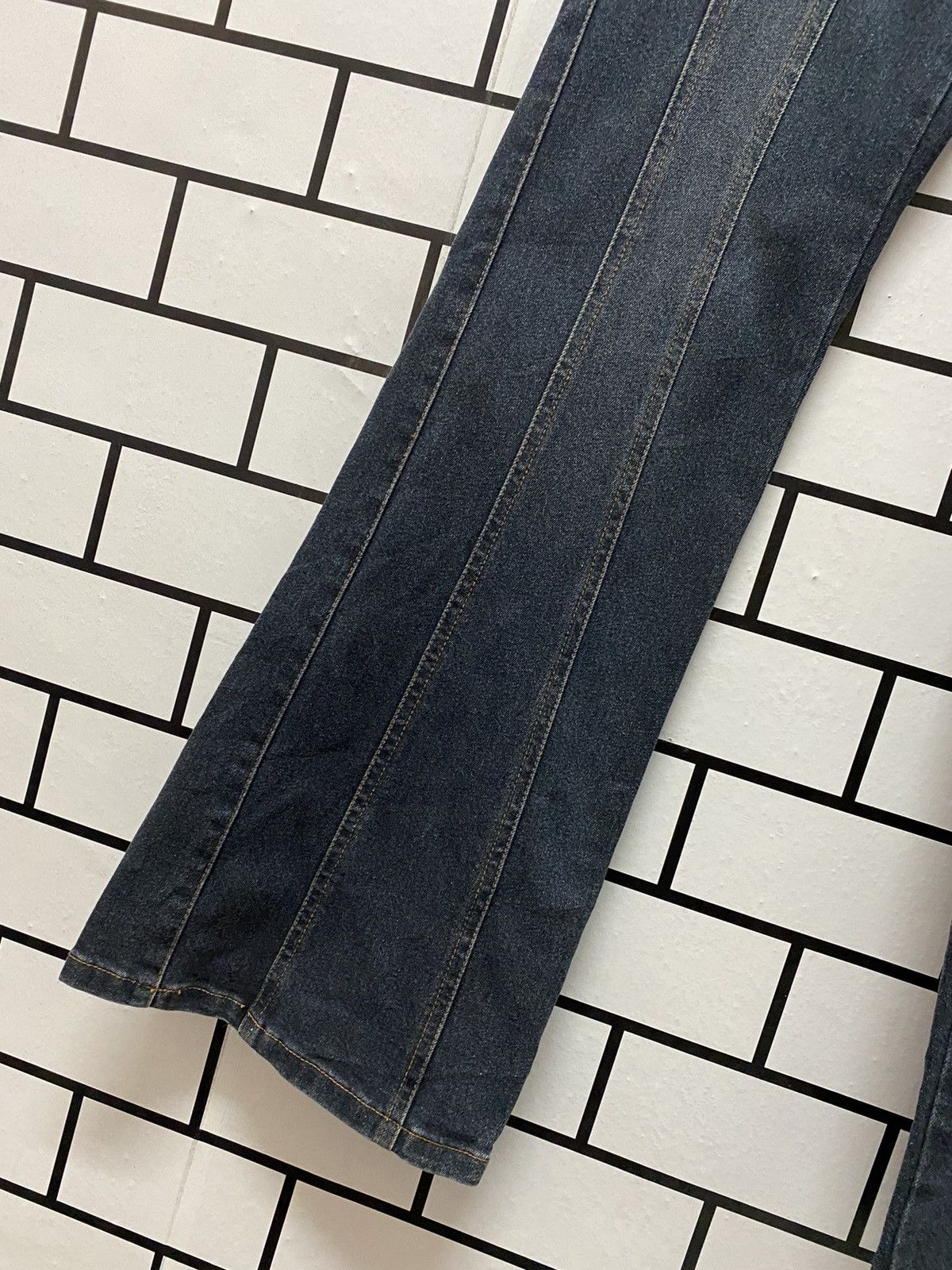 Designer × Japanese Brand Japan Brand Full Heart Recontructed Flared Denim Pants Size US 29 - 6 Thumbnail