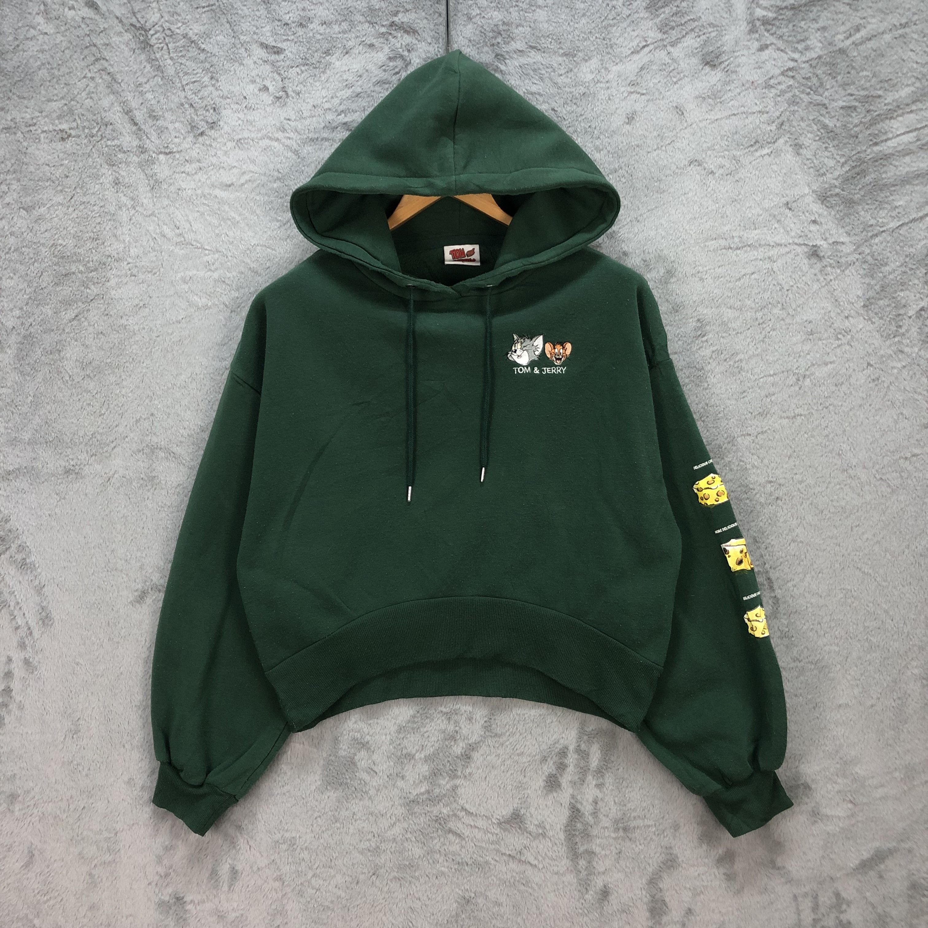Cartoon Network Boxy🔥 Tom & Jerry Cropped Hoodies #5827-209 Size L / US 10 / IT 46 - 1 Thumbnail