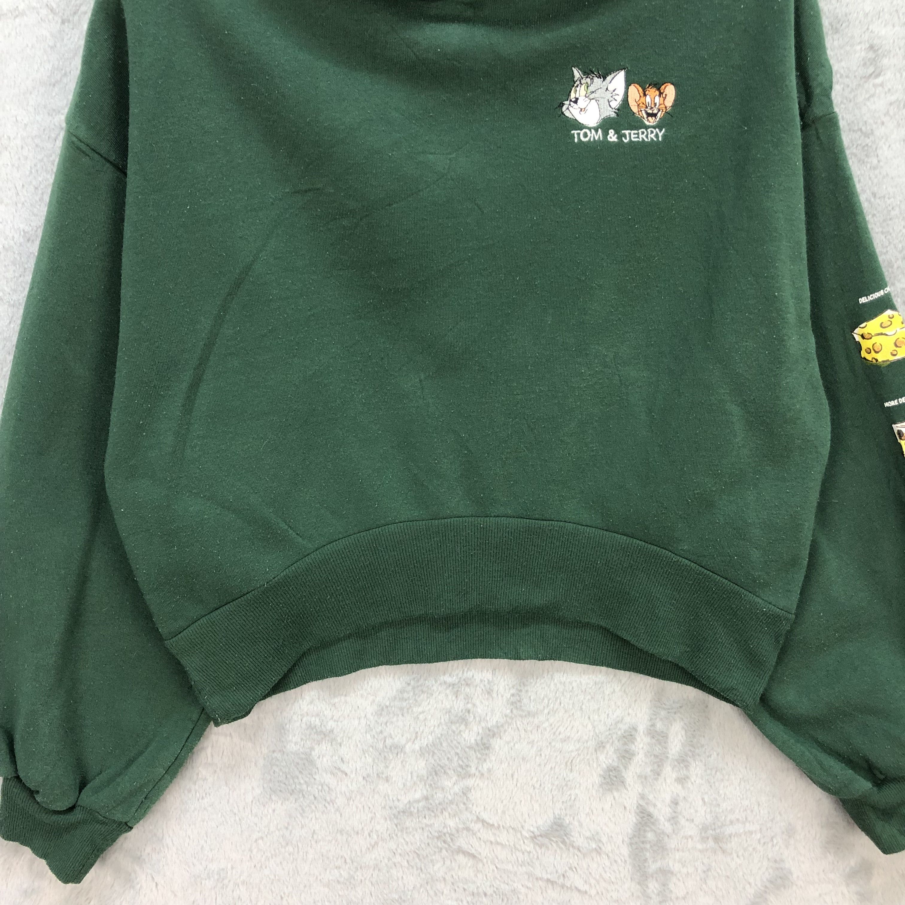 Cartoon Network Boxy🔥 Tom & Jerry Cropped Hoodies #5827-209 Size L / US 10 / IT 46 - 4 Thumbnail