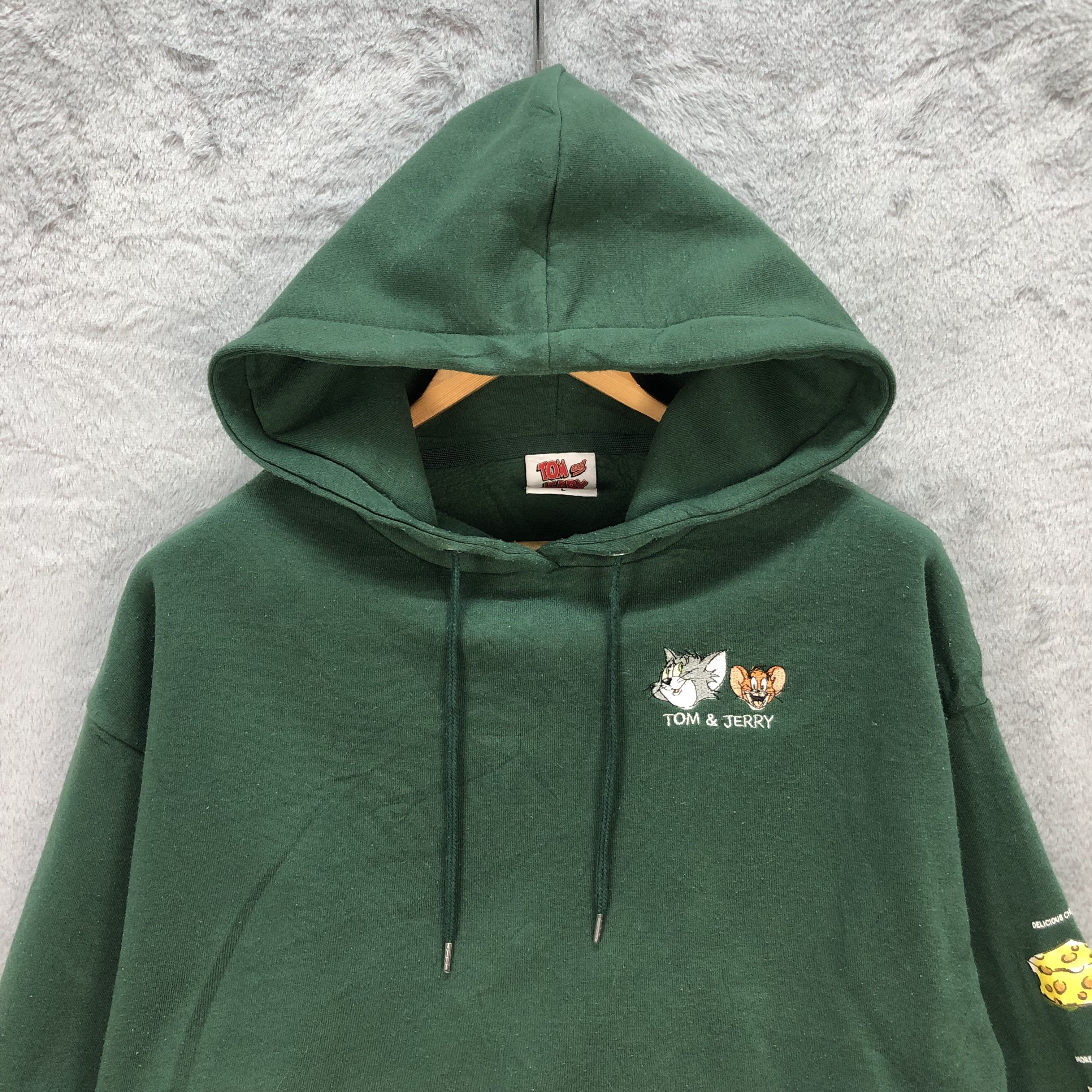 Cartoon Network Boxy🔥 Tom & Jerry Cropped Hoodies #5827-209 Size L / US 10 / IT 46 - 2 Thumbnail