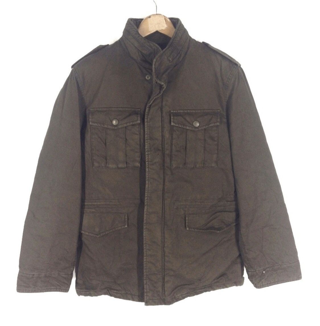 Japanese Brand Made in Heaven Checked Tartan Hooded Tactical Wool Jacket Size US L / EU 52-54 / 3 - 1 Thumbnail
