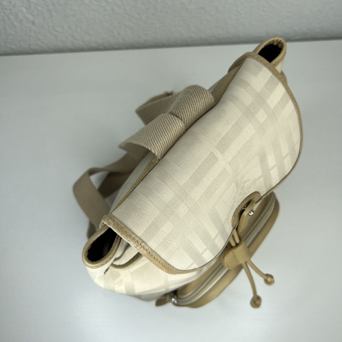 Burberry Burberry Burberrys Vintage Backpack Beige Logo Leather Size ONE SIZE - 6 Thumbnail
