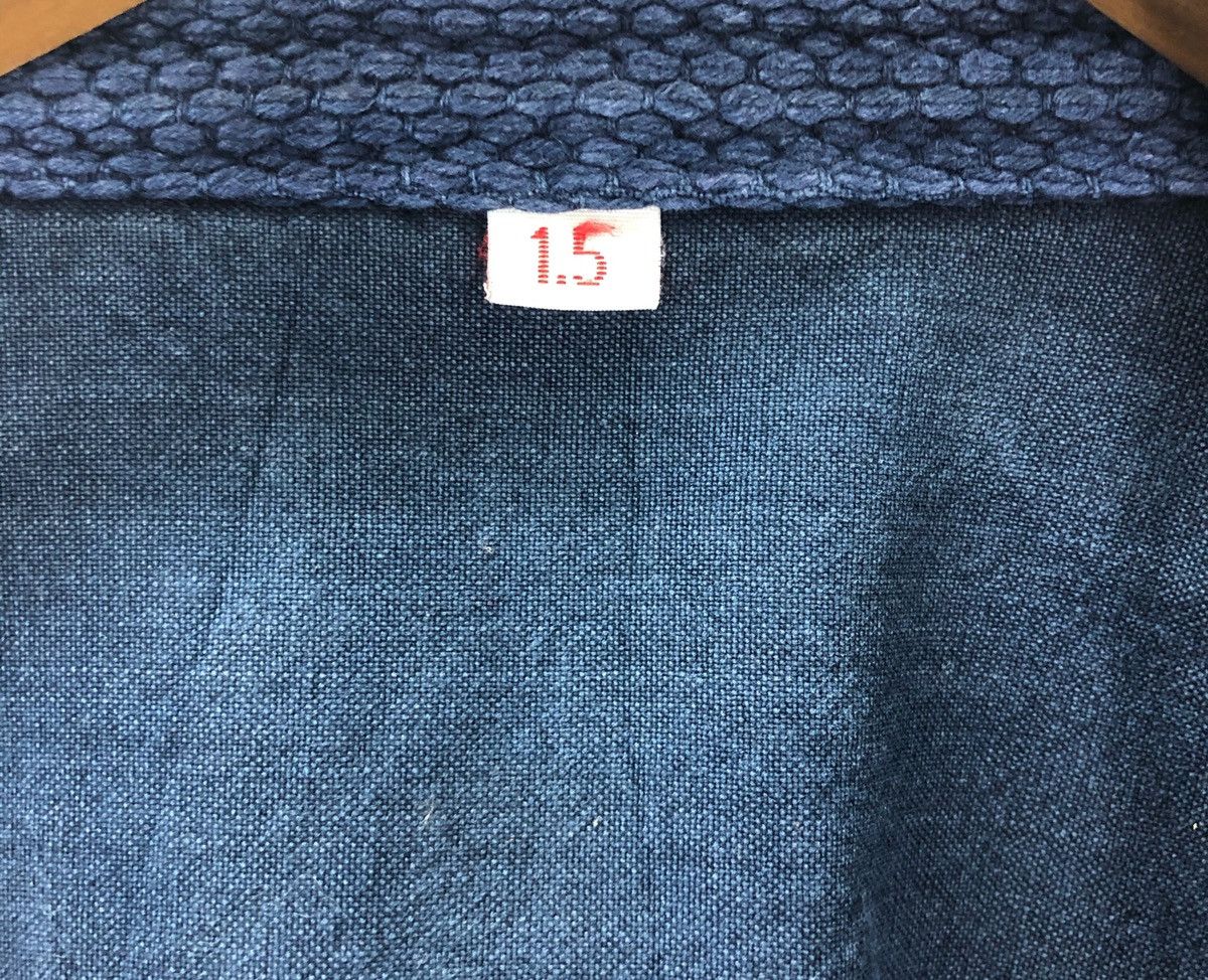 Indigo × Japanese Brand Vintage kendo jacket indigo woven cotton drawstring kimono Size US S / EU 44-46 / 1 - 8 Thumbnail