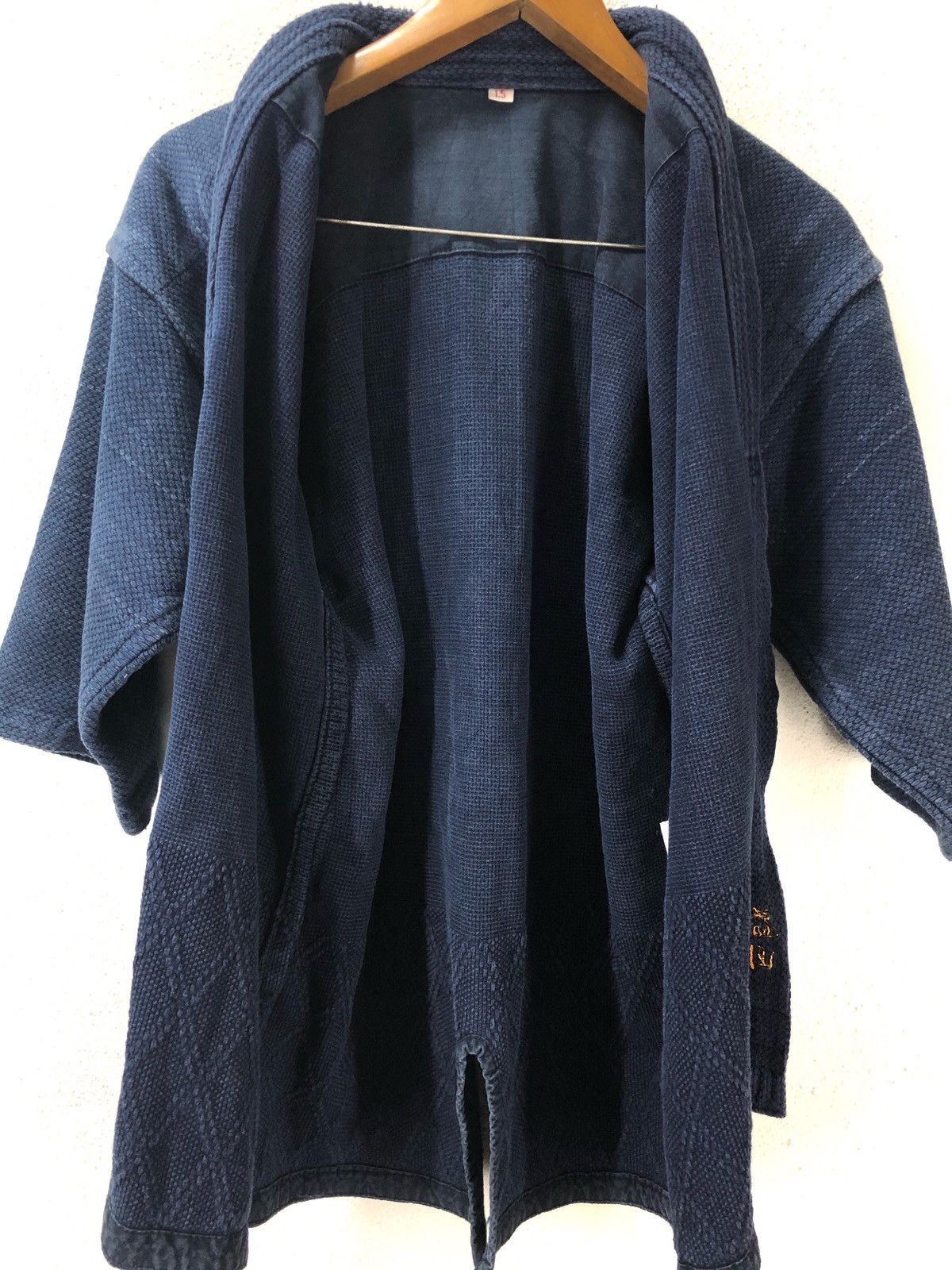 Indigo × Japanese Brand Vintage kendo jacket indigo woven cotton drawstring kimono Size US S / EU 44-46 / 1 - 7 Thumbnail