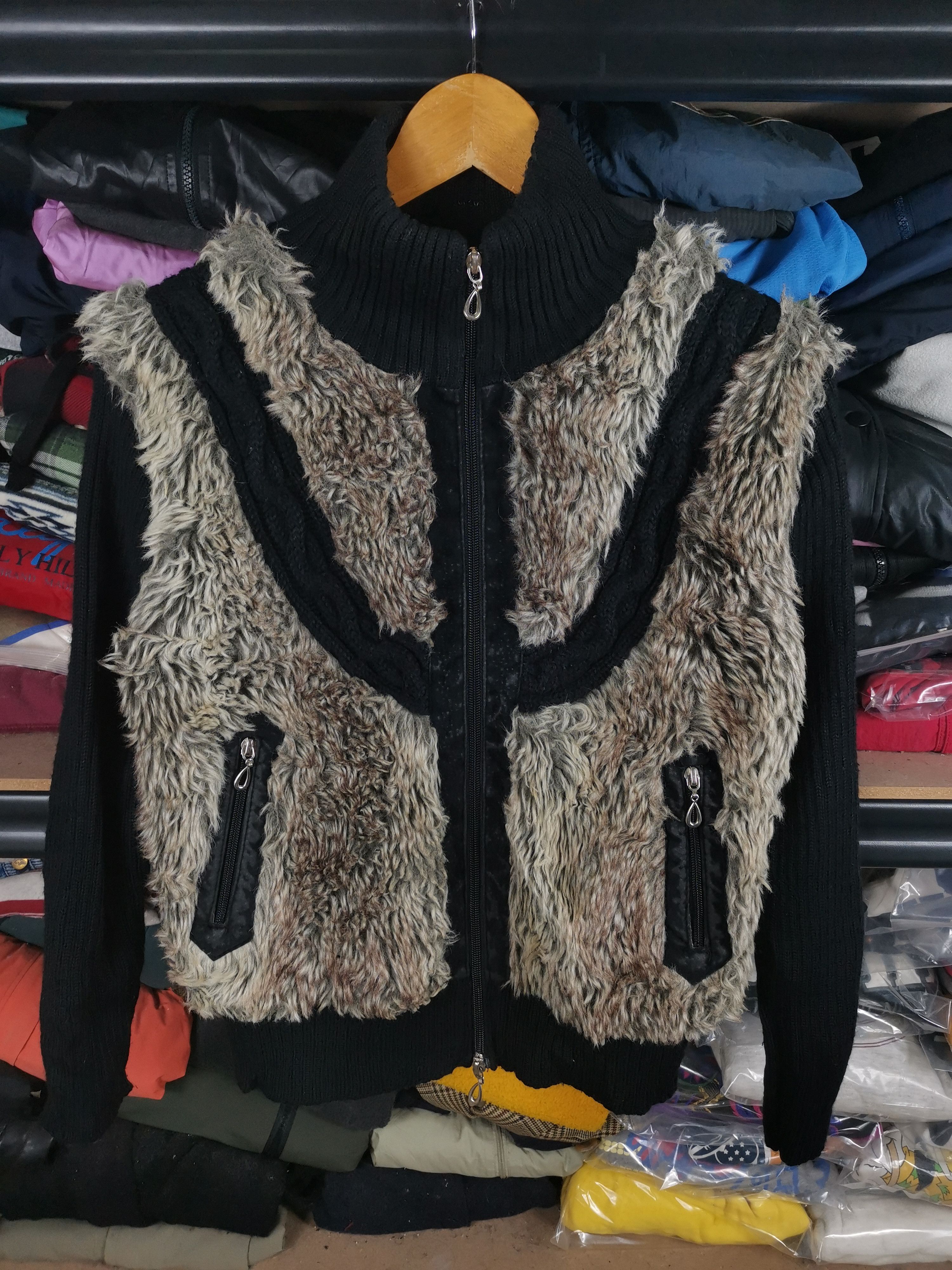 If Six Was Nine Vintage Japanese Mohair Fur Jacket Size US M / EU 48-50 / 2 - 1 Thumbnail