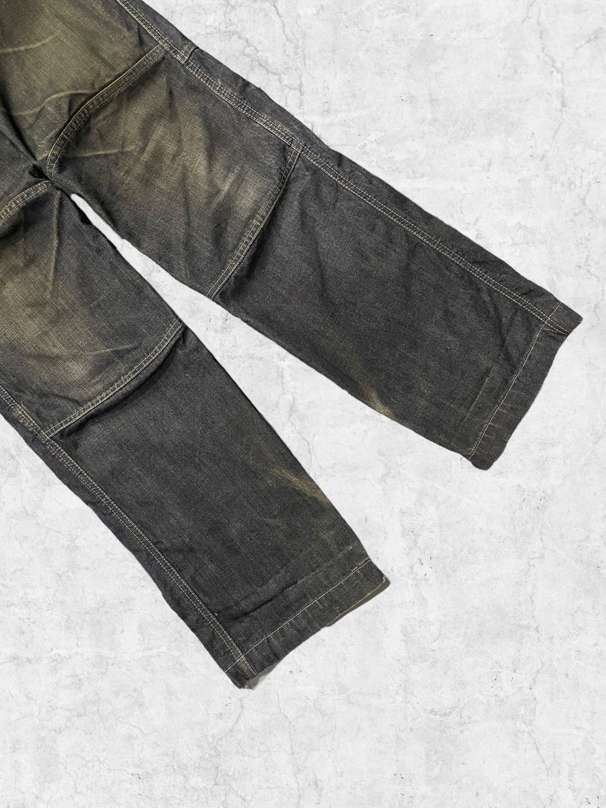 Marithe + Francois Girbaud × Vintage Y2K Marithe Francois Girbaud Hagi Denim With Leather Belt Size US 30 / EU 46 - 9 Thumbnail