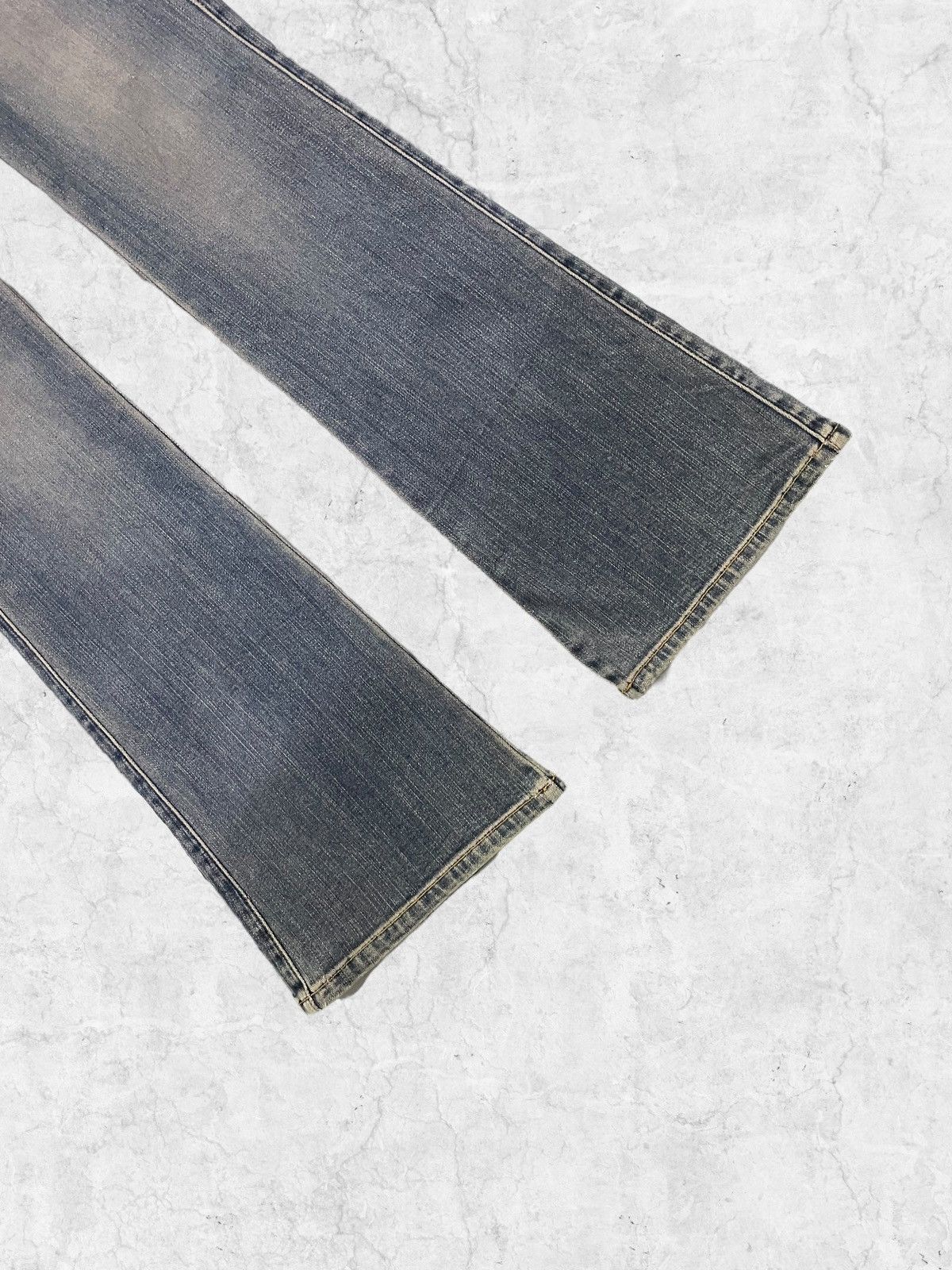 If Six Was Nine × Japanese Brand × Kansai Yamamoto Kansai Yamamoto Flared Bush Pants Jeans With Leather Belt Size US 28 / EU 44 - 6 Thumbnail