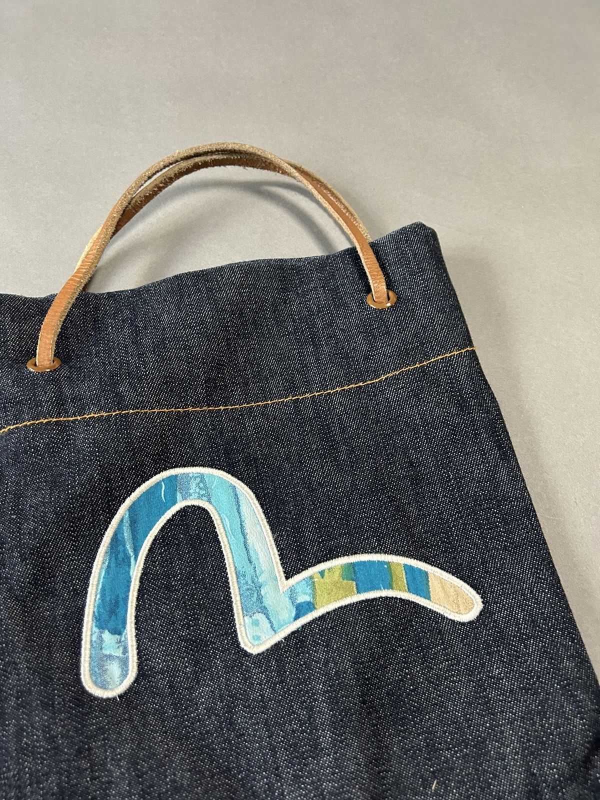 Evisu × Japanese Brand × Vintage Evisu bag navy big blue logo seagull Size ONE SIZE - 2 Thumbnail