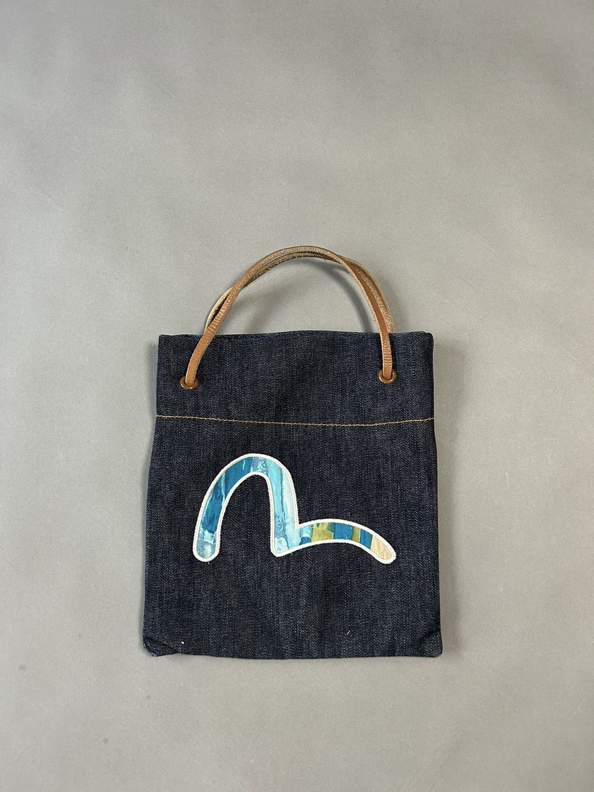 Evisu × Japanese Brand × Vintage Evisu bag navy big blue logo seagull Size ONE SIZE - 1 Thumbnail