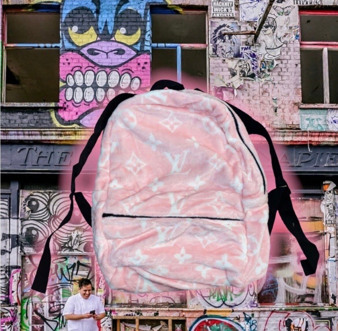 Other 🆕 iMRaN PoTaTo 🥔 FuZzY MoNo BaCKPaCK 🎒 Size ONE SIZE - 1 Thumbnail