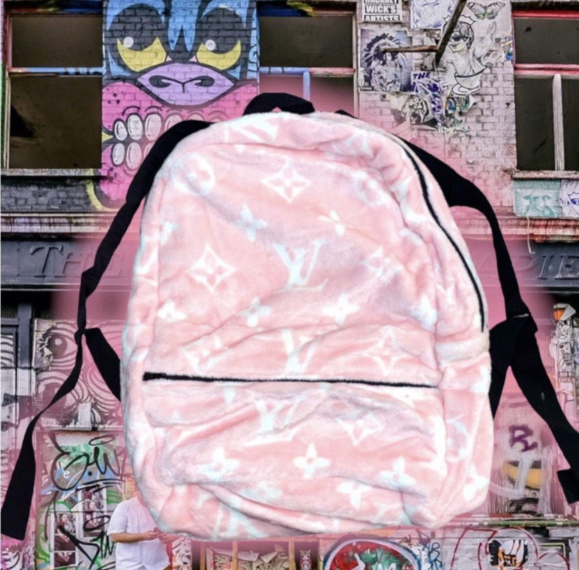 Other 🆕 iMRaN PoTaTo 🥔 FuZzY MoNo BaCKPaCK 🎒 Size ONE SIZE - 3 Thumbnail