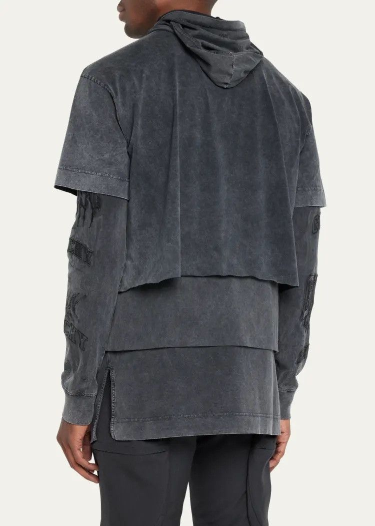 Givenchy 🔥$3.1K🔥Givenchy Layered Gothic Print Balaclava Longsleeve Size US XL / EU 56 / 4 - 2 Thumbnail