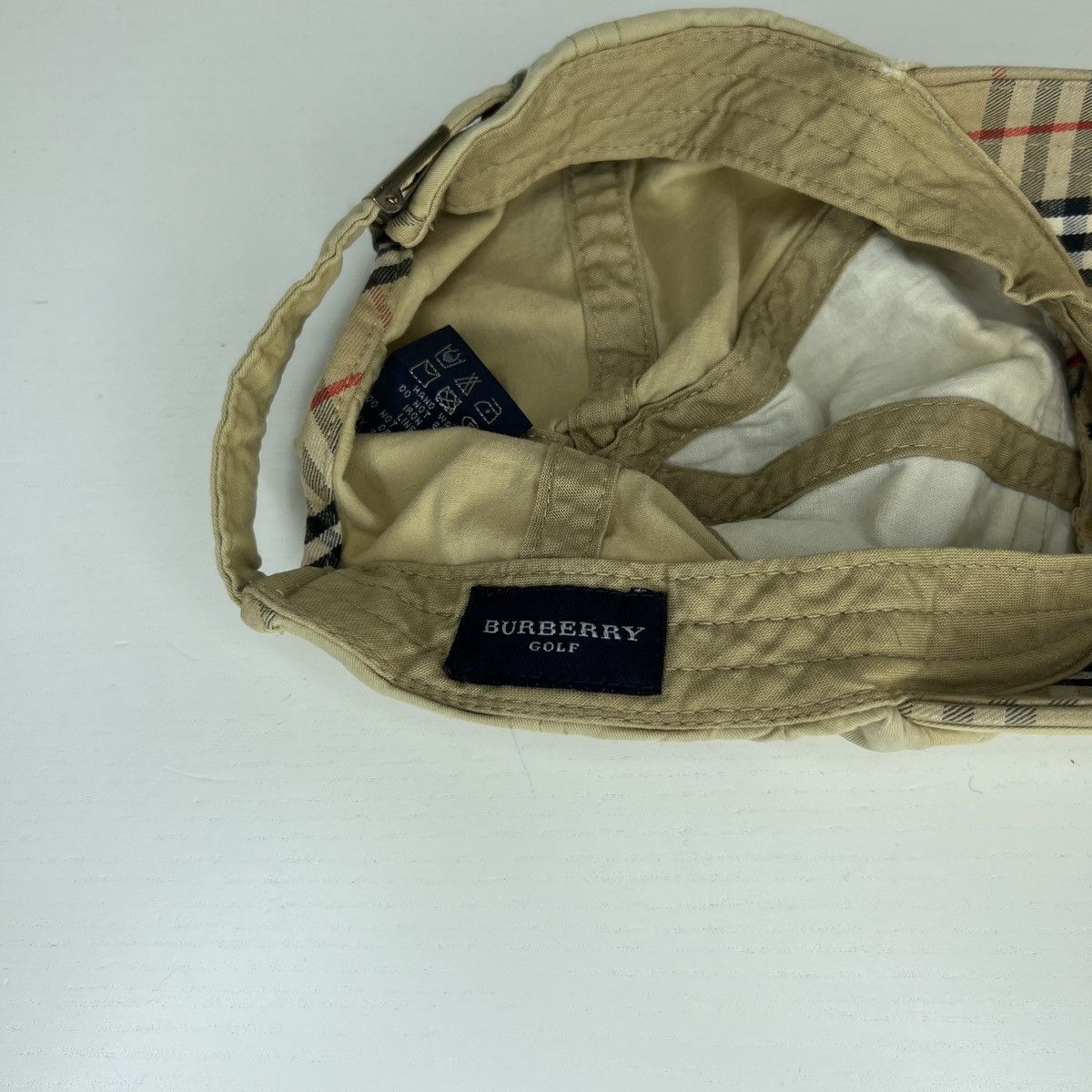 Burberry Burberry Burberrys Beige Logo Hat Cap Nova Check Size ONE SIZE - 6 Thumbnail