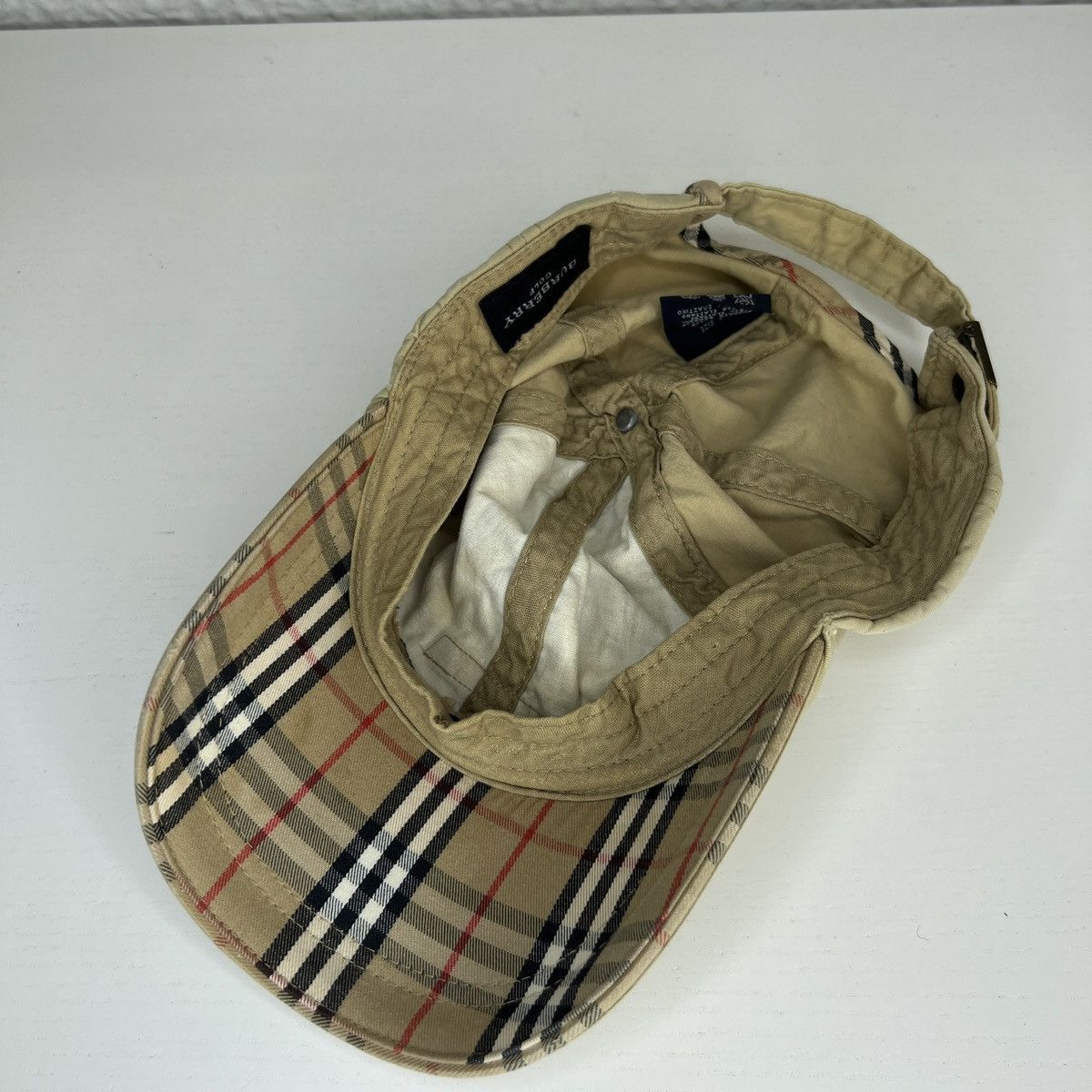 Burberry Burberry Burberrys Beige Logo Hat Cap Nova Check Size ONE SIZE - 5 Thumbnail