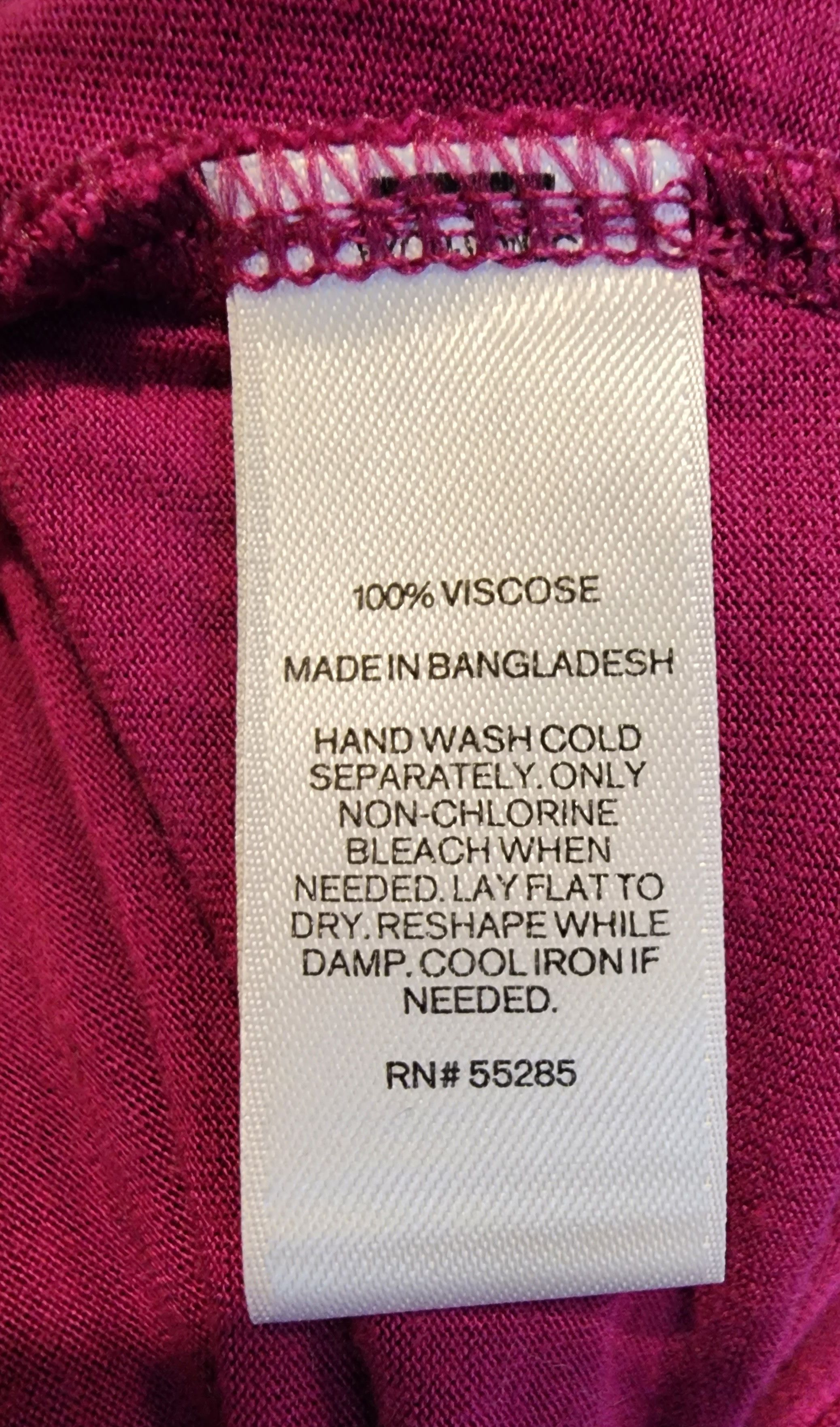 Express Express Cold Shoulder LS Double Vneck Shirt Pink Berry XS Size XS / US 0-2 / IT 36-38 - 4 Thumbnail