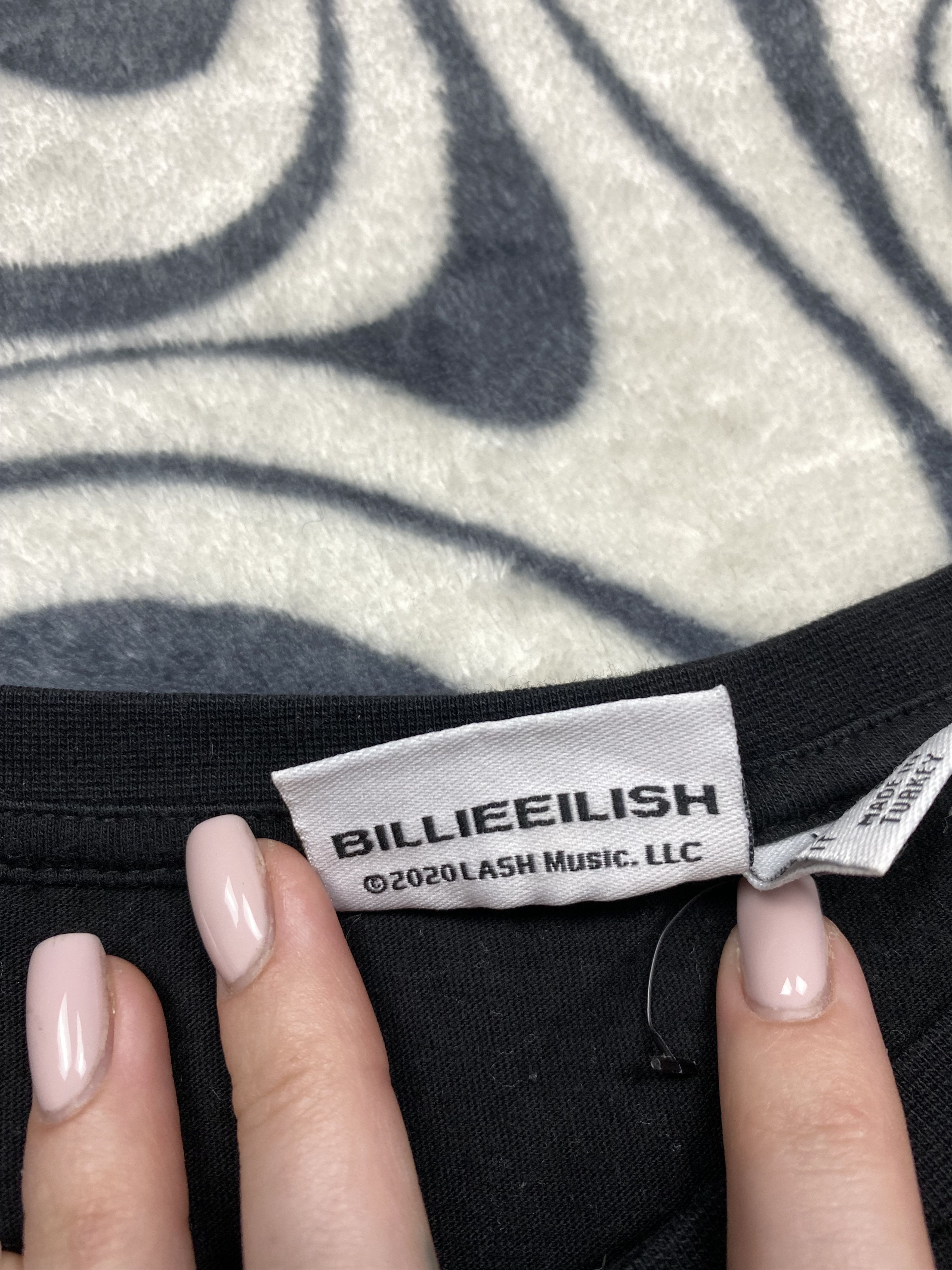 Band Tees Billie Eilish Womens T-Shirt Tee Y2K Ladies Size L / US 10 / IT 46 - 4 Thumbnail