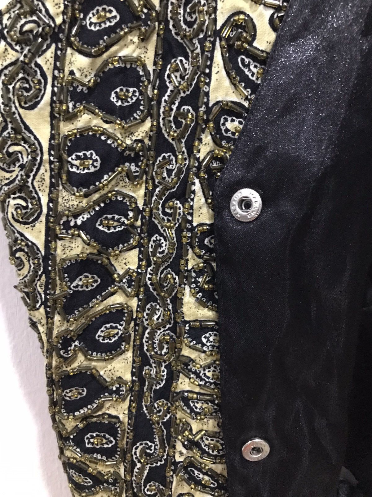 Japanese Brand Vintage super rare beads vest Size 36R - 12 Thumbnail