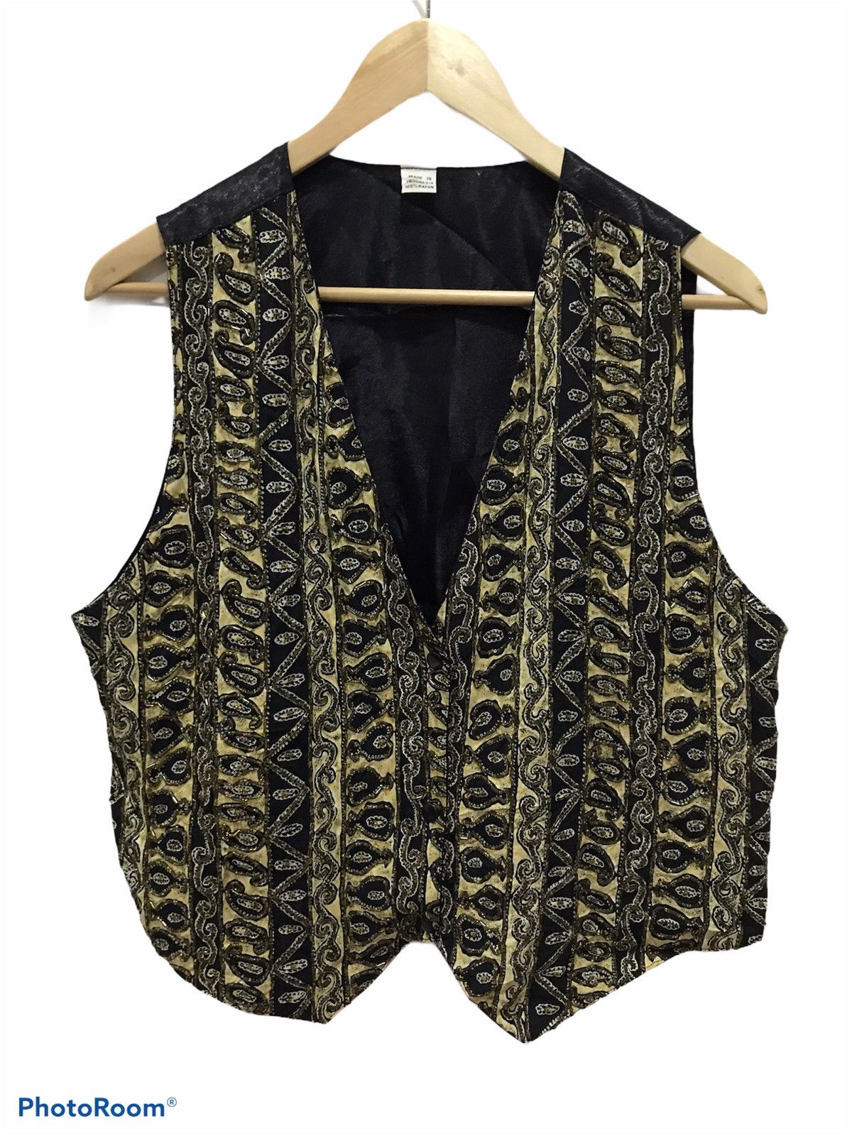 Japanese Brand Vintage super rare beads vest Size 36R - 1 Thumbnail