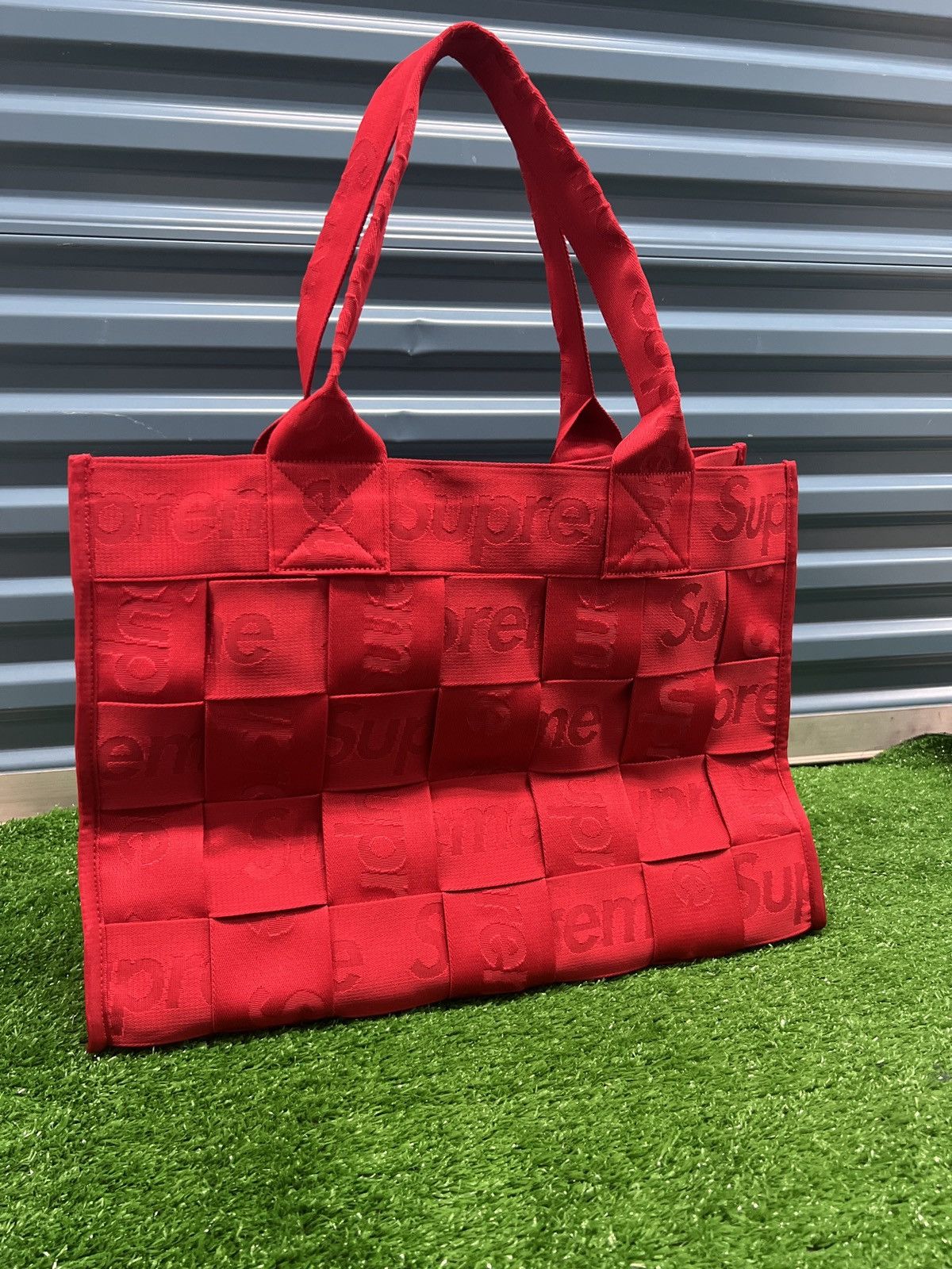 Supreme Woven Large Tote Streetwear Supreme Woven Large Tote