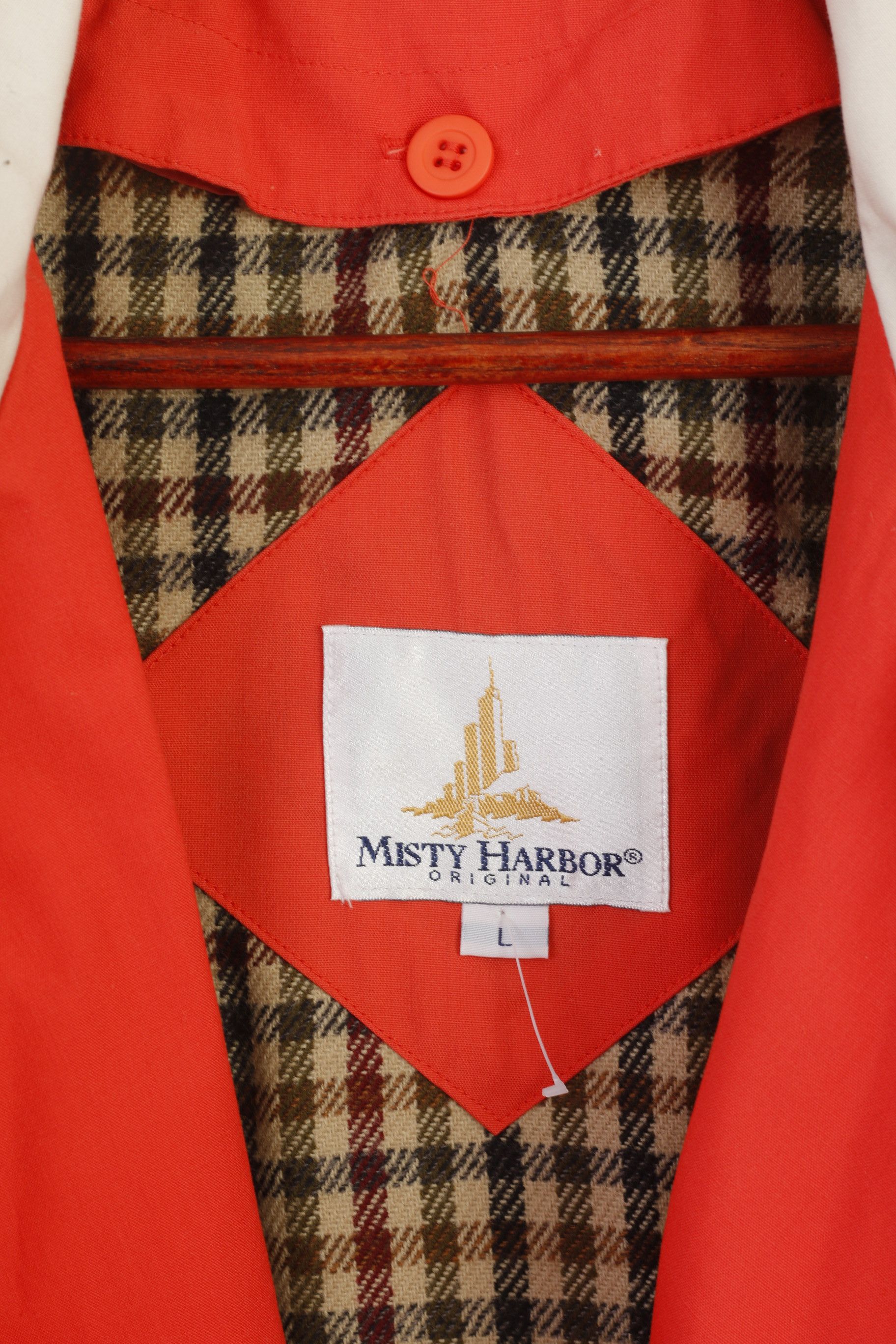 Vintage Misty Harbor Women L Coat Peach Cotton Vintage 80s 7608 Size L / US 10 / IT 46 - 3 Thumbnail