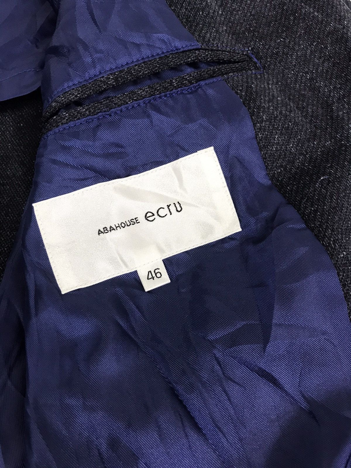 Japanese Brand Abahouse Ecru Blazer Coat Jacket Classic Double Pocket Size 36S - 5 Thumbnail
