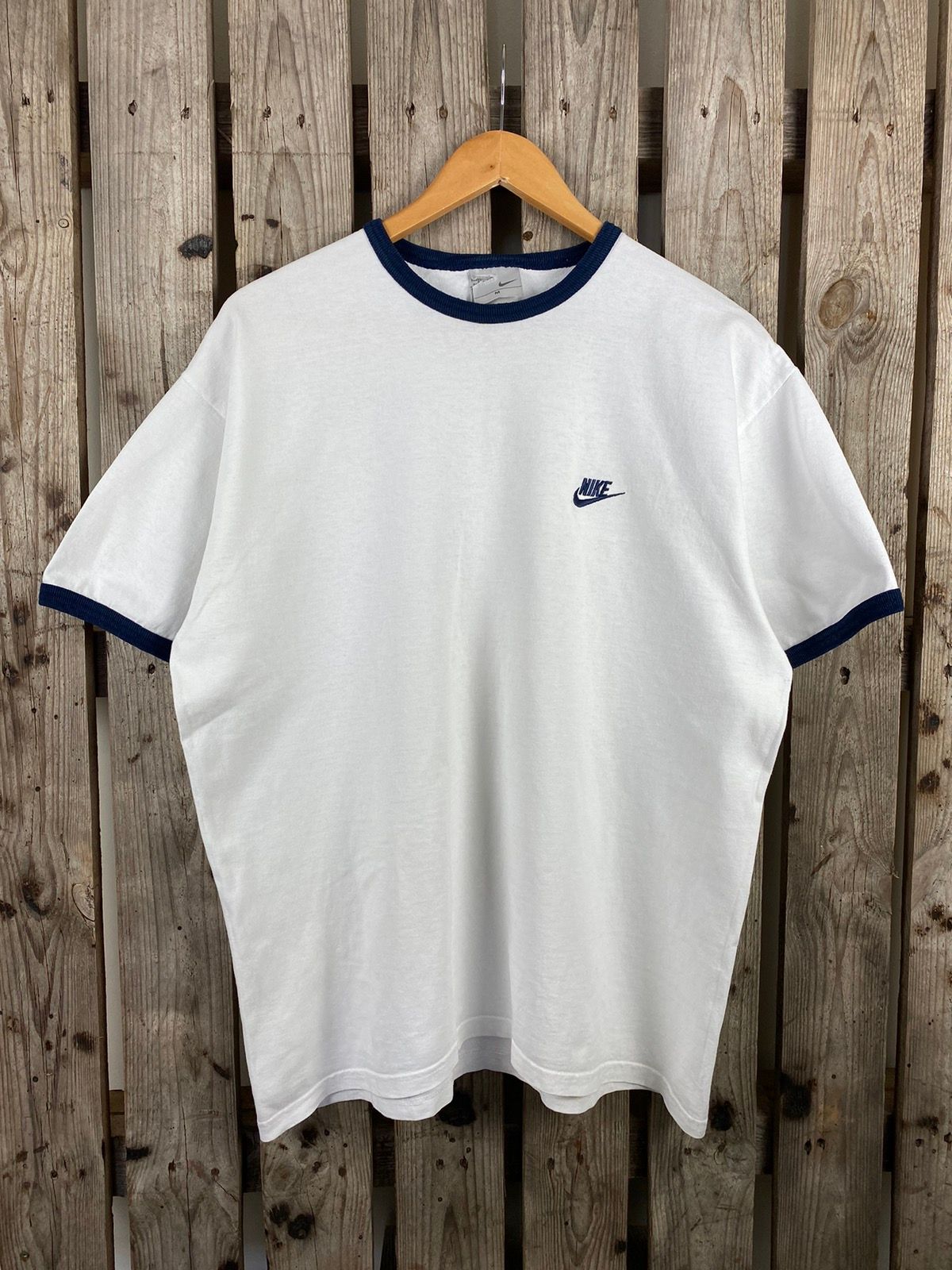 Pre-owned Nike X Vintage Nike Small Logo White T Shirt