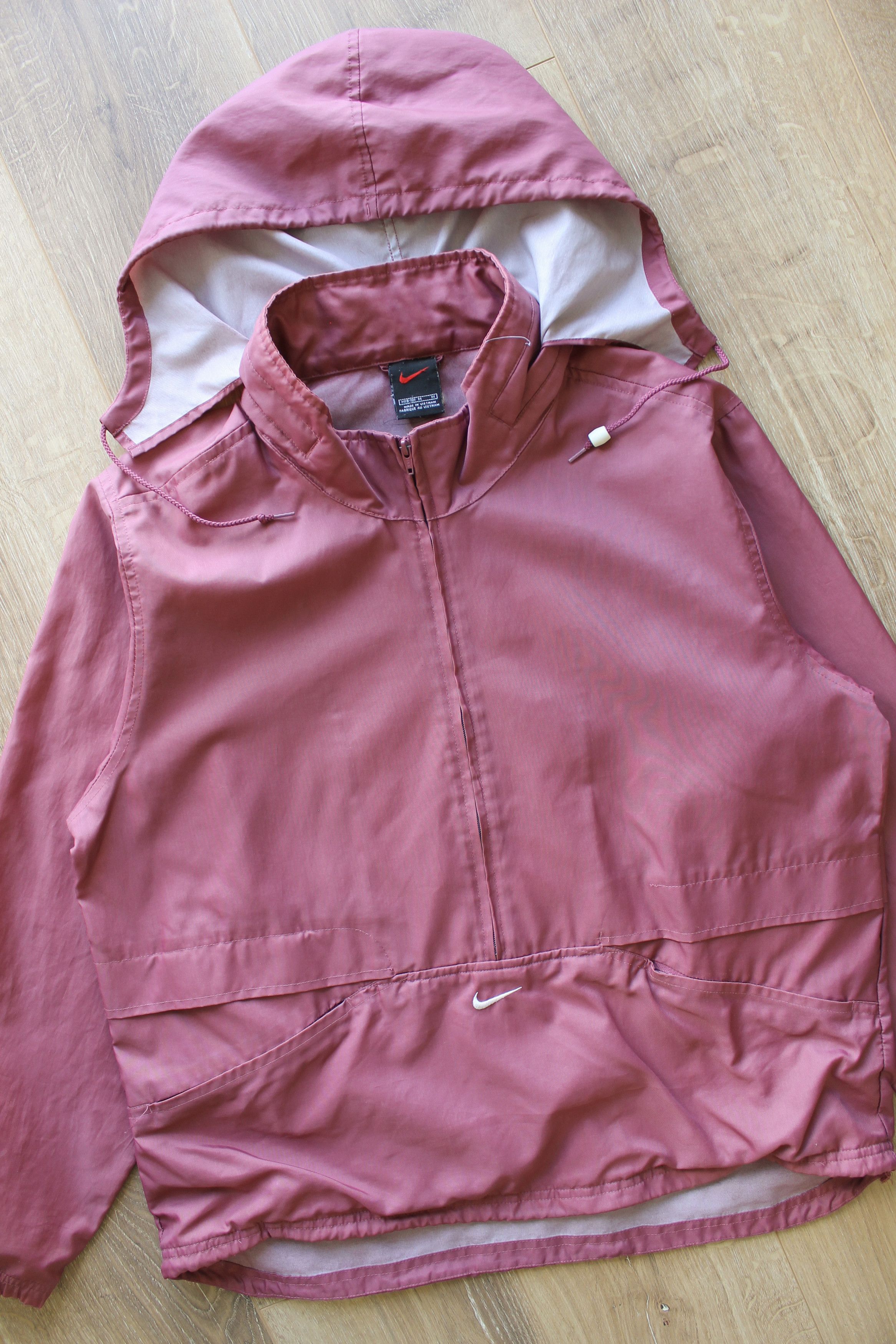 Nike Vintage Nike Embroidered center swoosh anorak light jacket Size US M / EU 48-50 / 2 - 2 Thumbnail