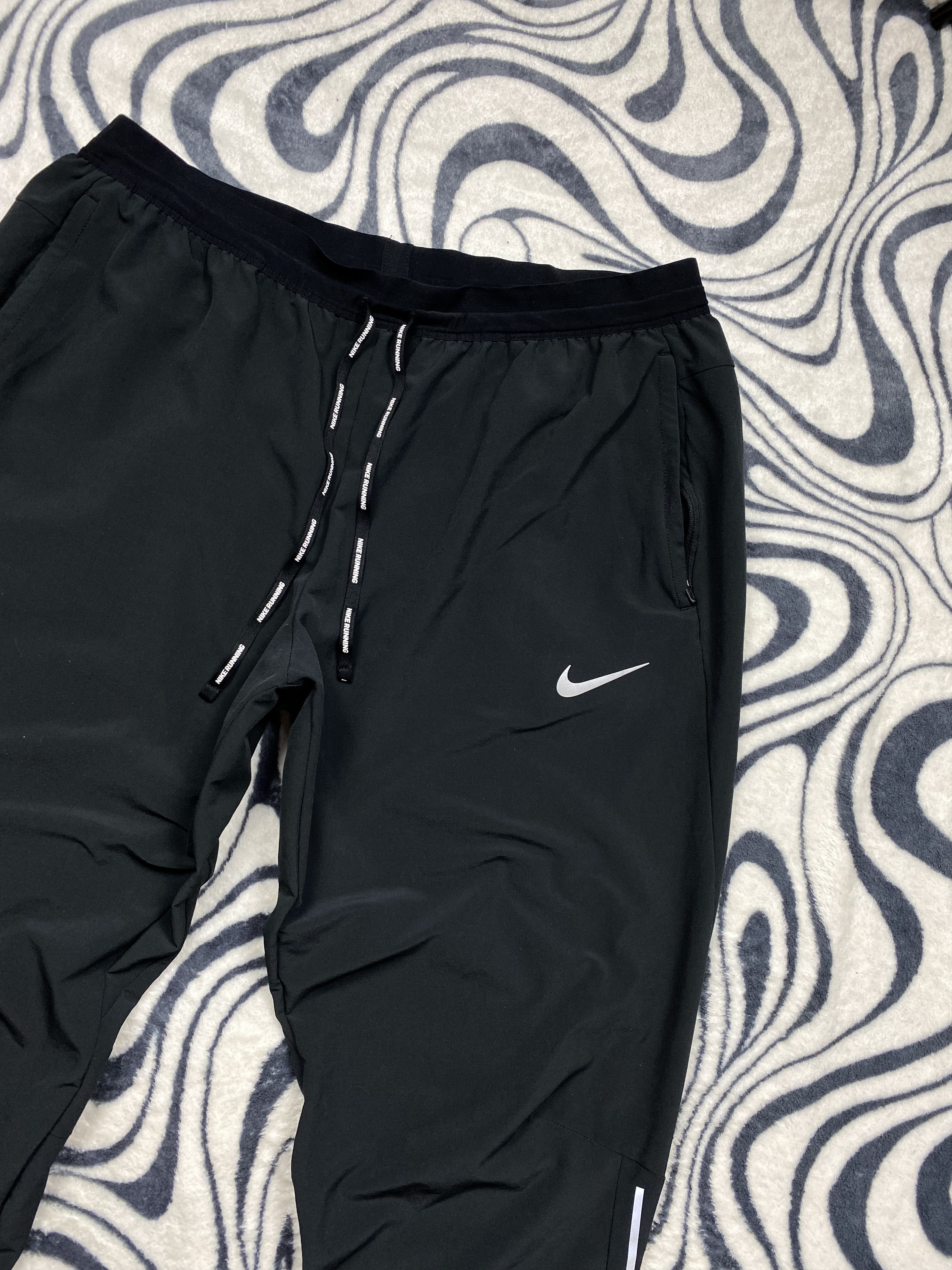 Nike Nike Running Vintage Mens Track Pants Y2K Dri Fit Size US 36 / EU 52 - 2 Thumbnail