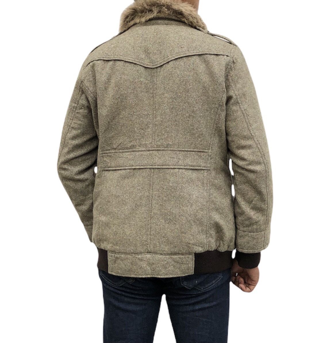 Japanese Brand East Boy Faux Fur Collar Buckle Jacket Size US M / EU 48-50 / 2 - 5 Thumbnail